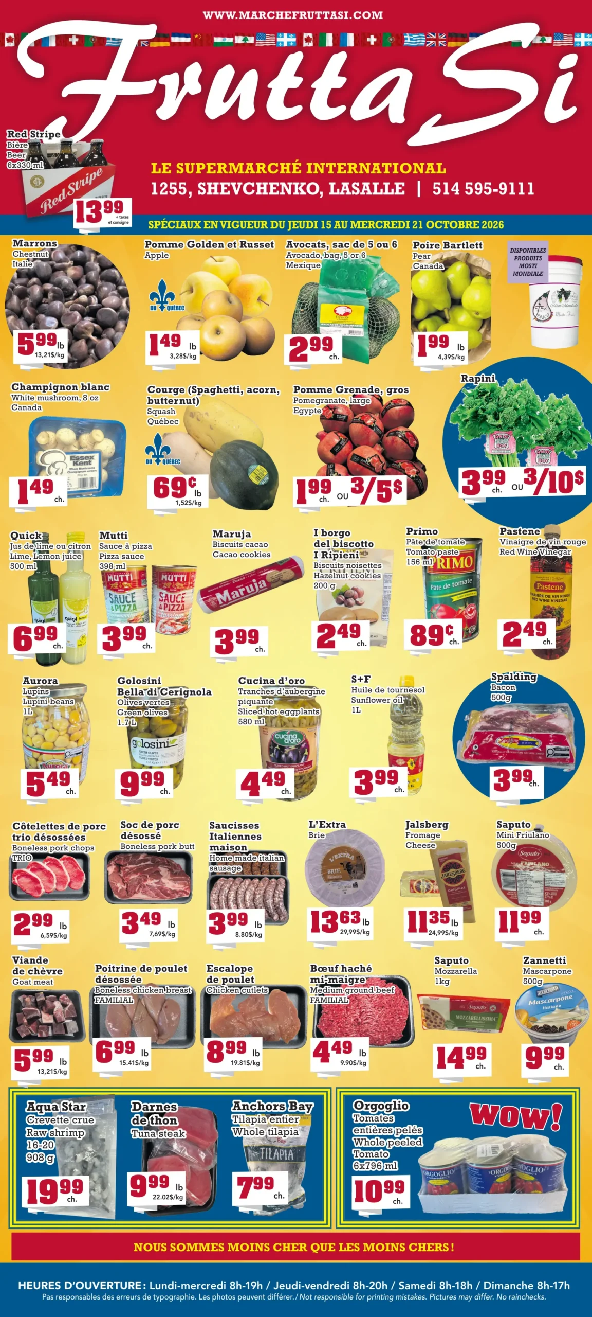 Circulaire Marché Frutta Si — page 1, du 15 au 21 octobre 2026