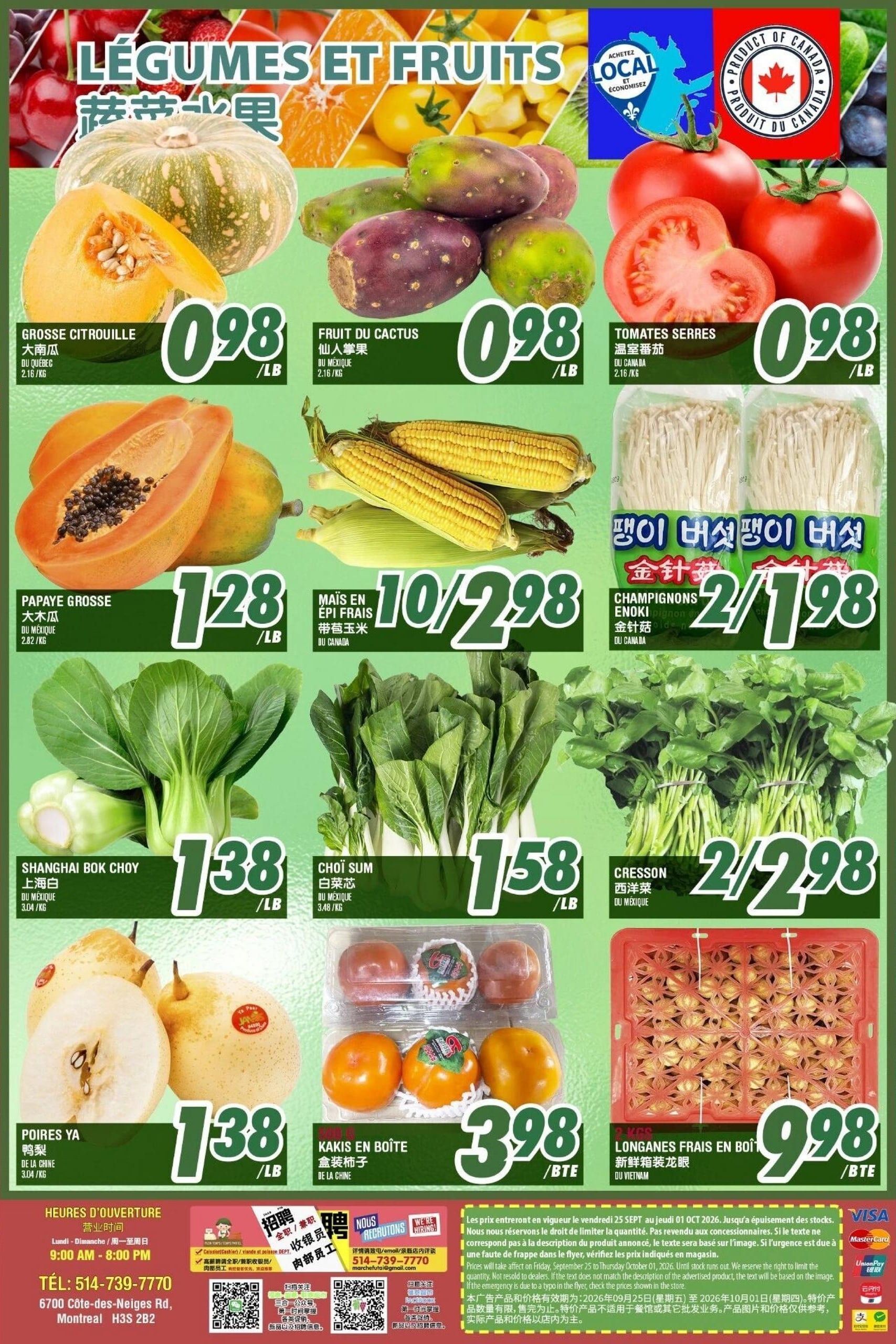 Circulaire Marché Fu Tai — page 2, du 2 au 8 octobre 2026