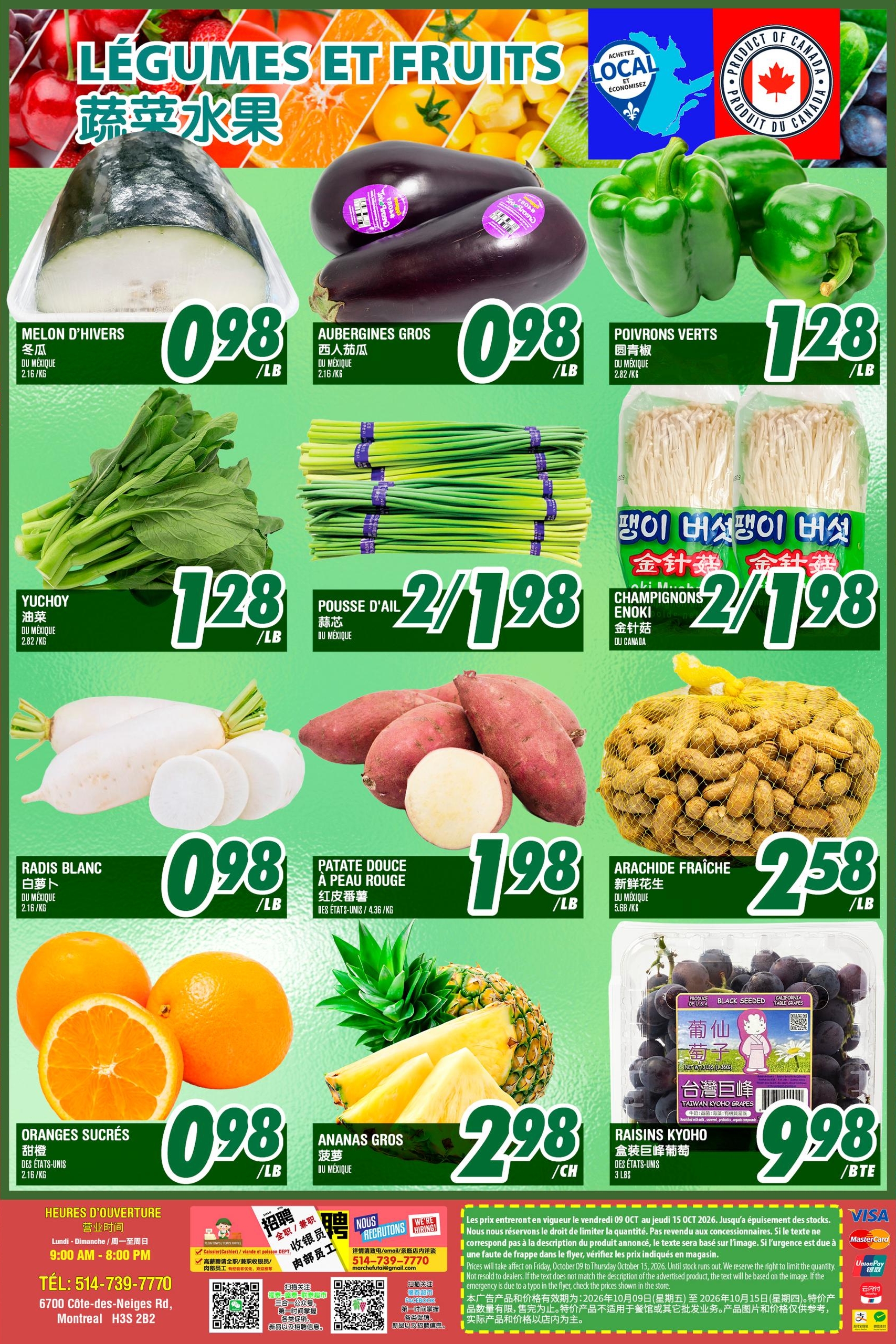 Circulaire Marché Fu Tai — page 2, du 9 au 15 octobre 2026