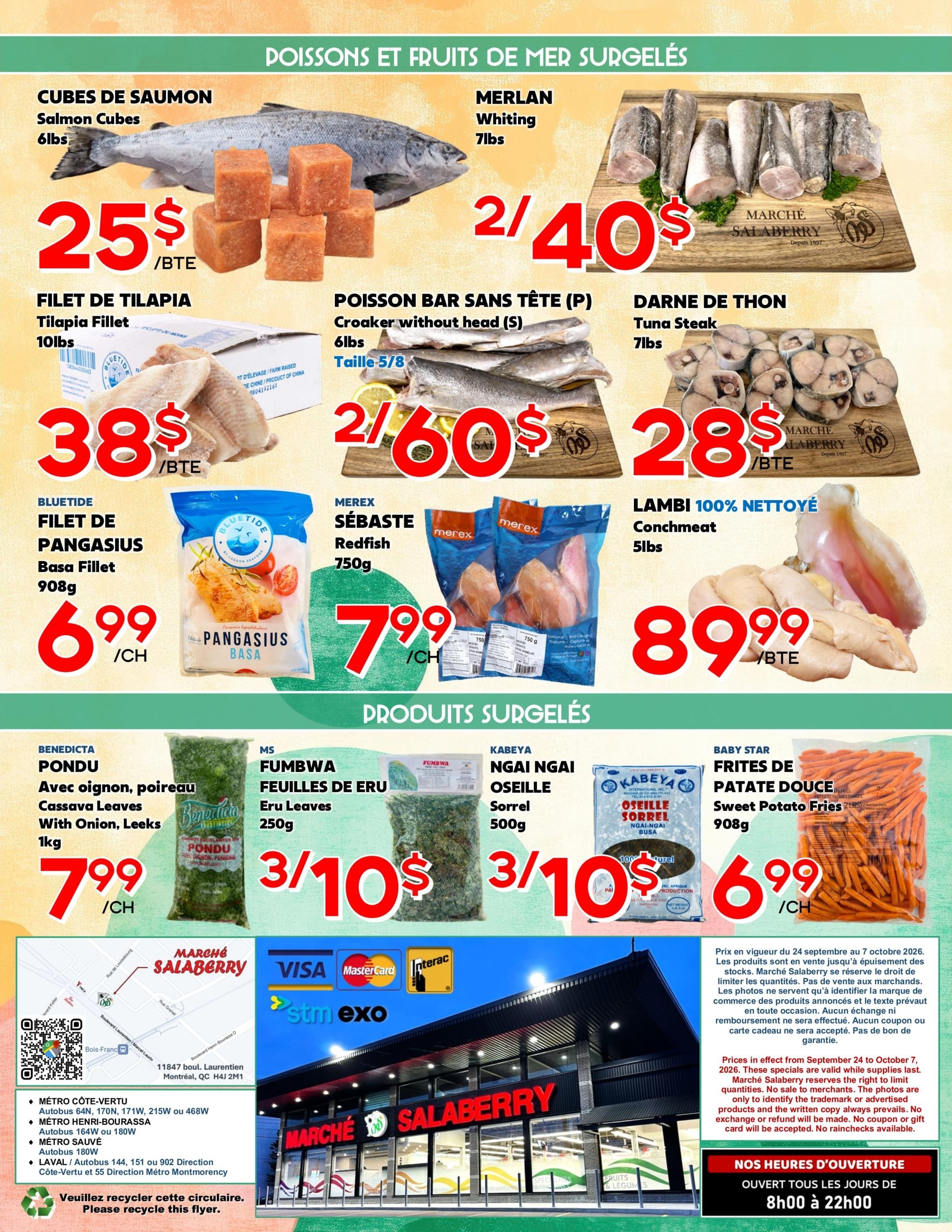 Circulaire Marché Salaberry — page 4, du 24 septembre au 7 octobre 2026