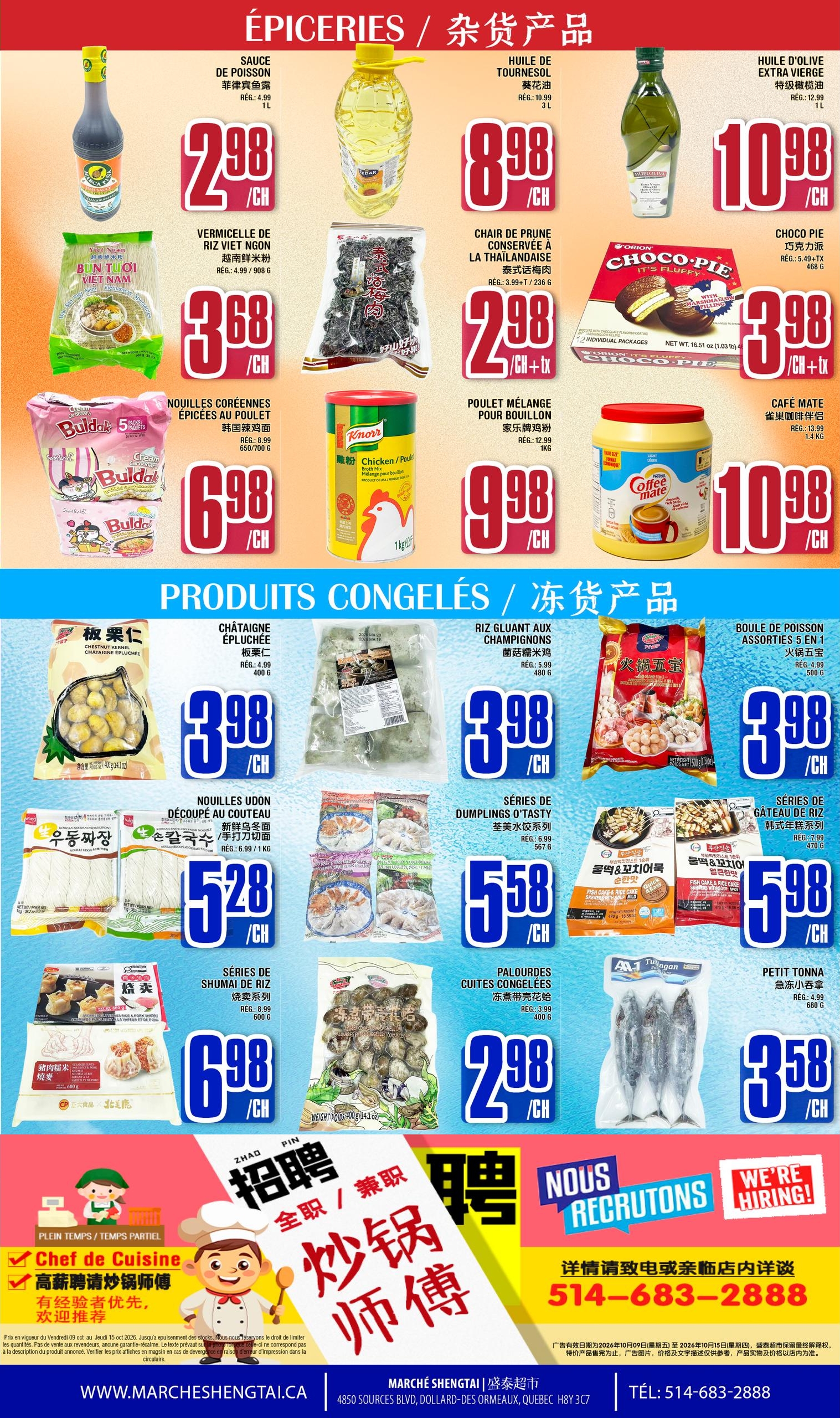 Circulaire Marché Sheng Tai — page 4, du 9 au 15 octobre 2026