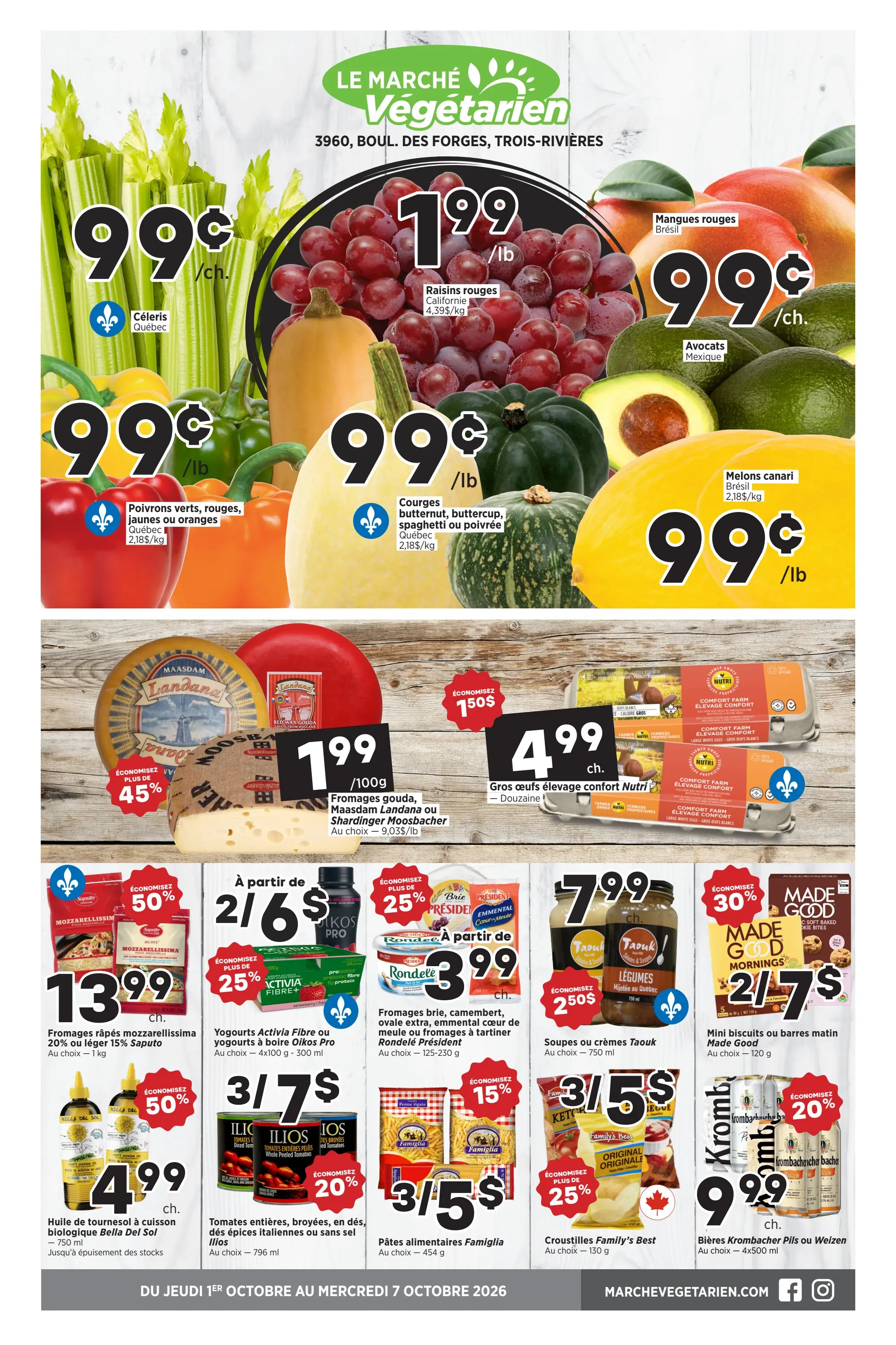 Circulaire Marché Végétarien — page 2, du 1 au 7 octobre 2026