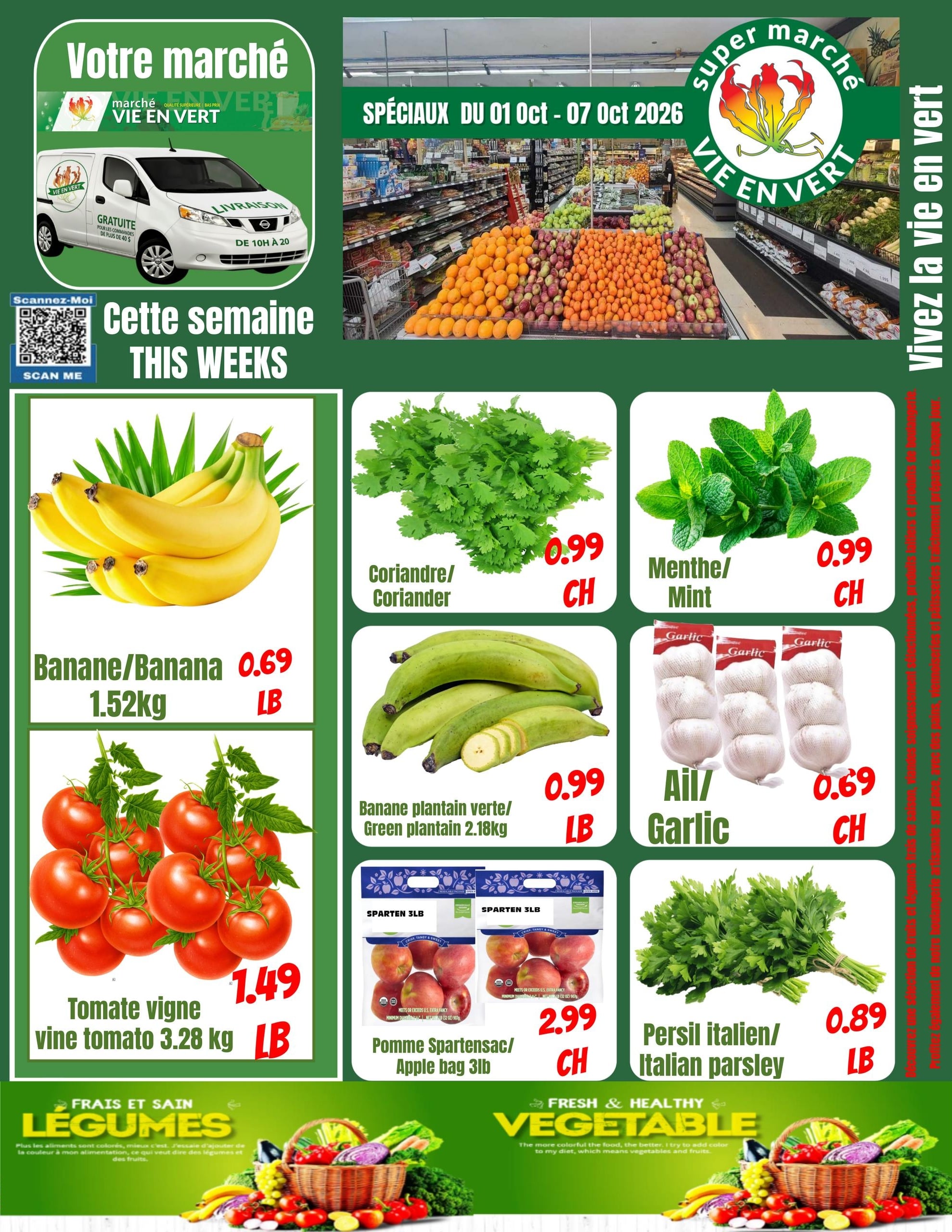 Circulaire Marché Vie en Vert — page 2, du 1 au 7 octobre 2026