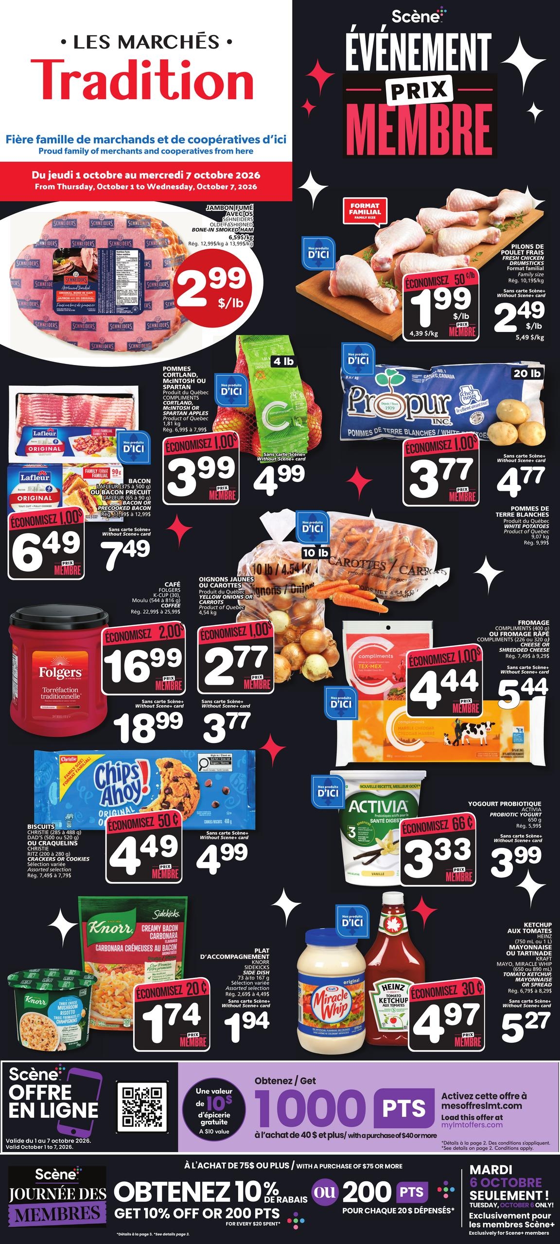 Circulaire Les Marchés Tradition — page 1, du 1 au 7 octobre 2026