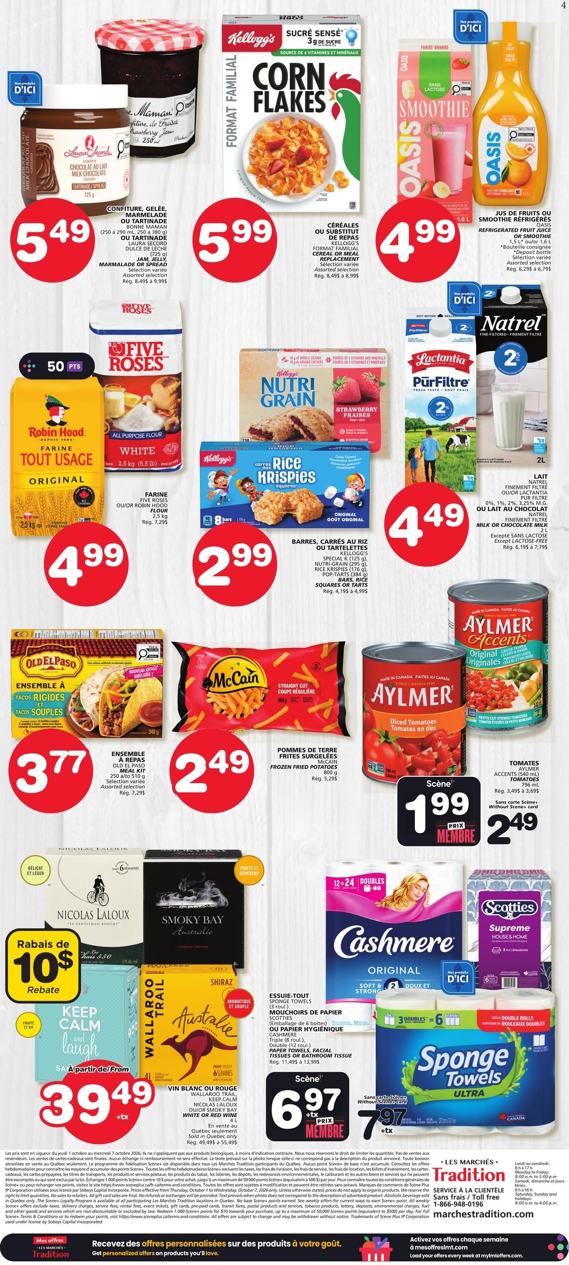Circulaire Les Marchés Tradition — page 2, du 1 au 7 octobre 2026