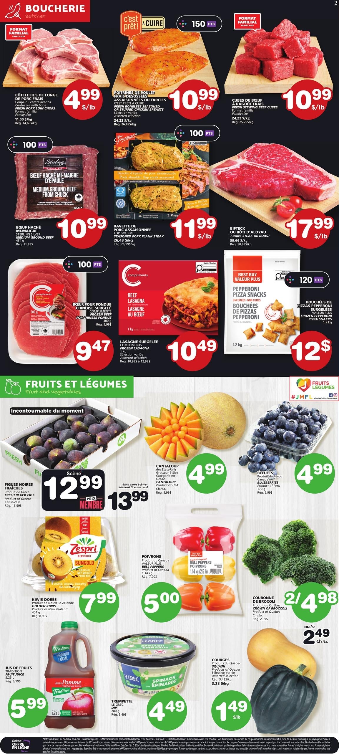 Circulaire Les Marchés Tradition Nouveau Brunswick — page 3, du 1 au 7 octobre 2026
