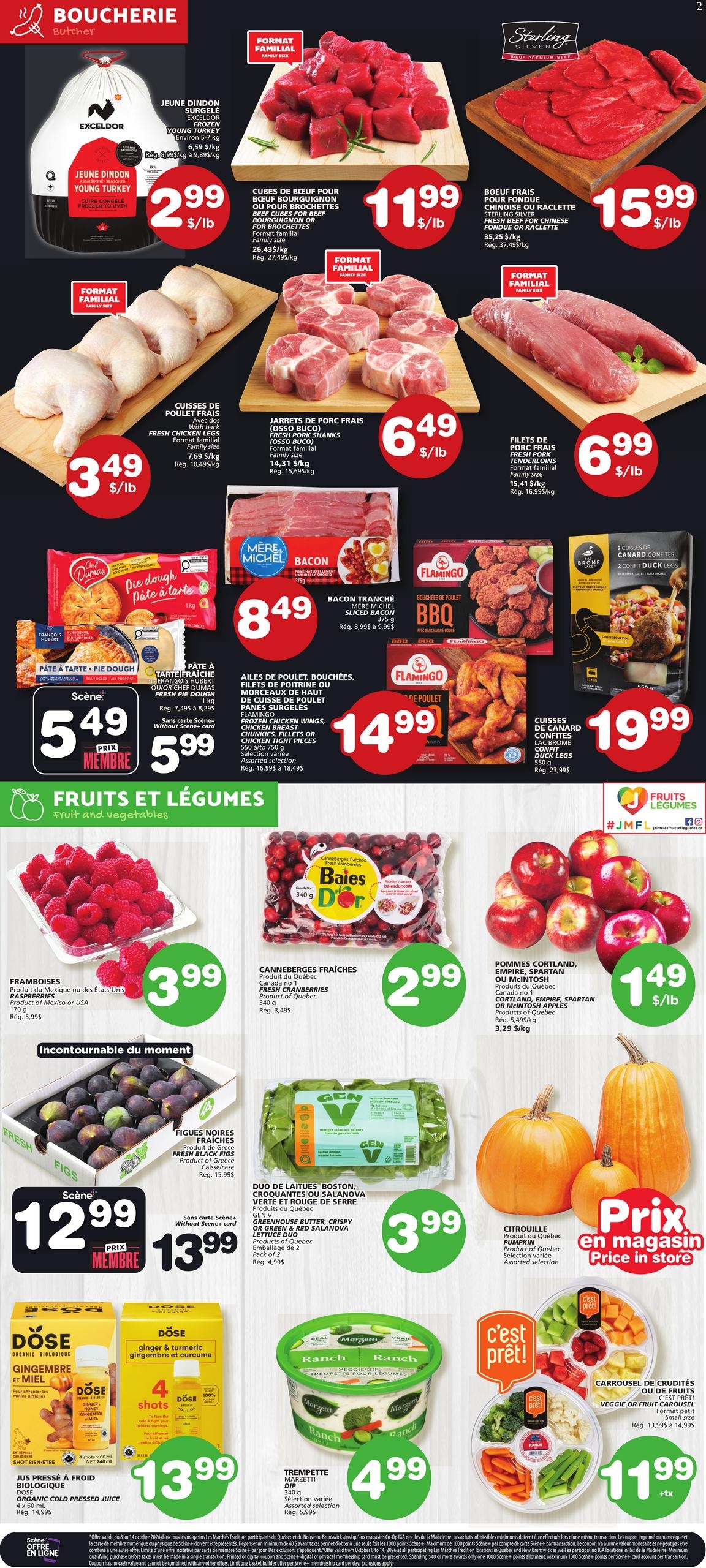 Circulaire Les Marchés Tradition Nouveau Brunswick — page 3, du 8 au 14 octobre 2026