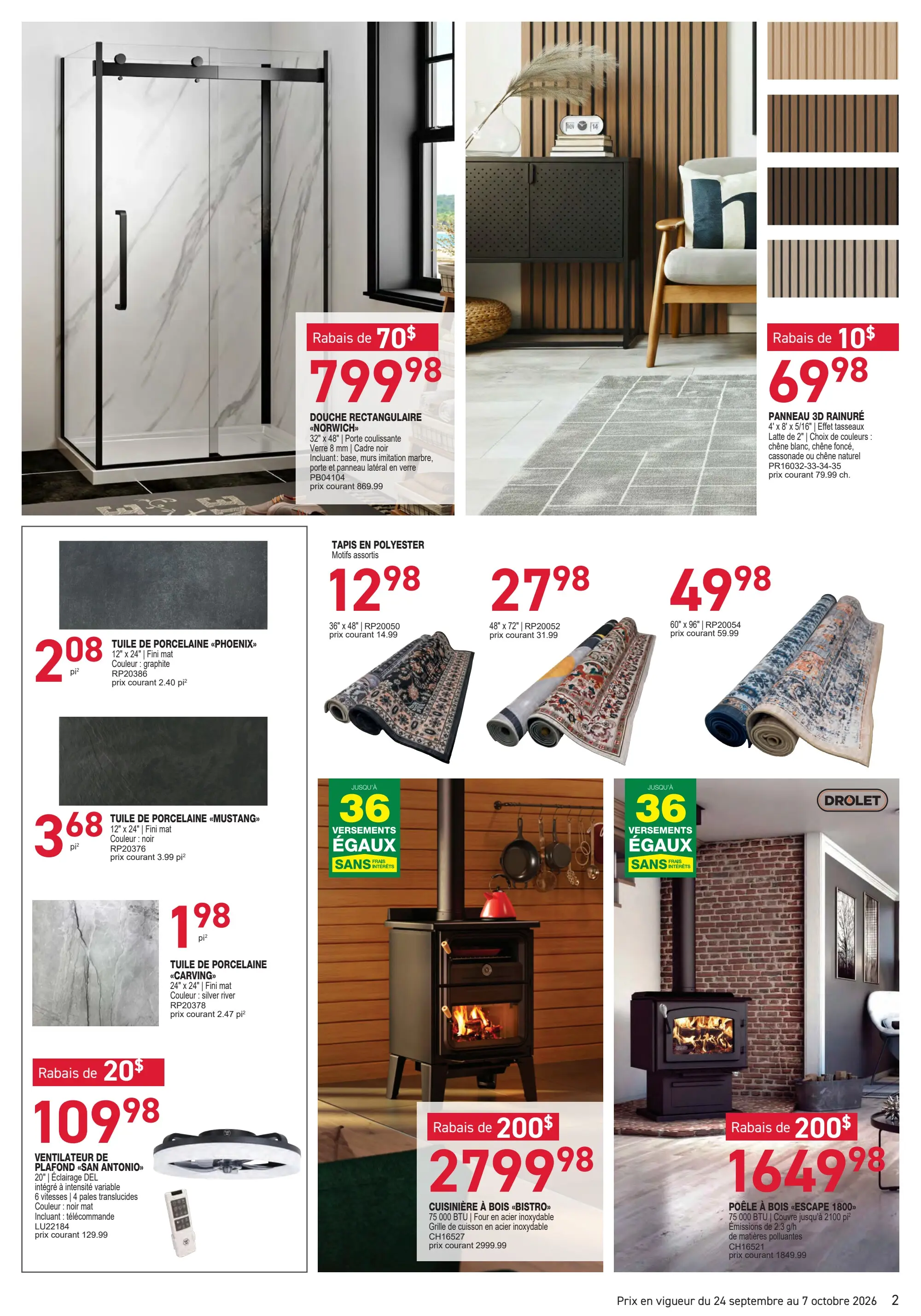 Circulaire Matério Construction Renovation Services — page 2, du 24 septembre au 7 octobre 2026