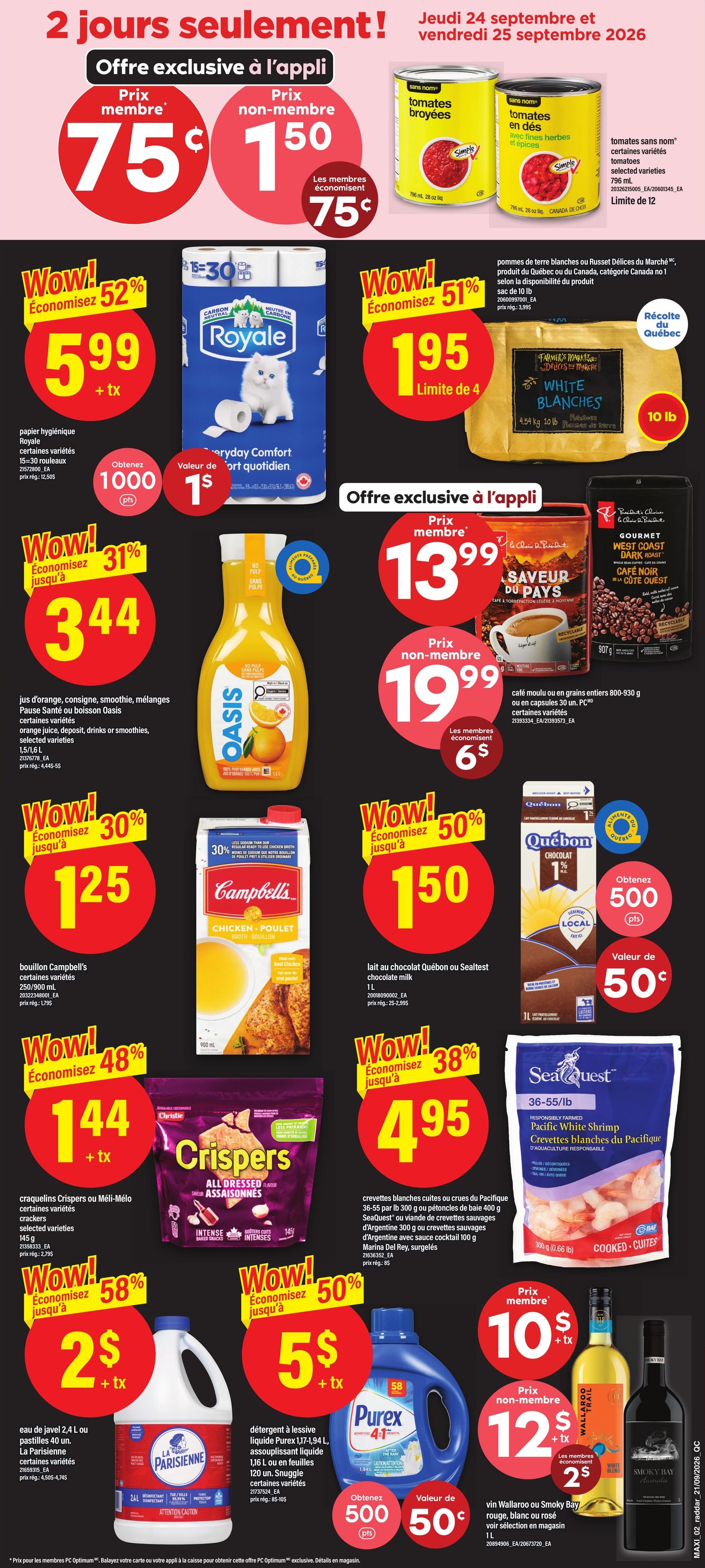 Circulaire Maxi — page 2, du 24 au 30 septembre 2026