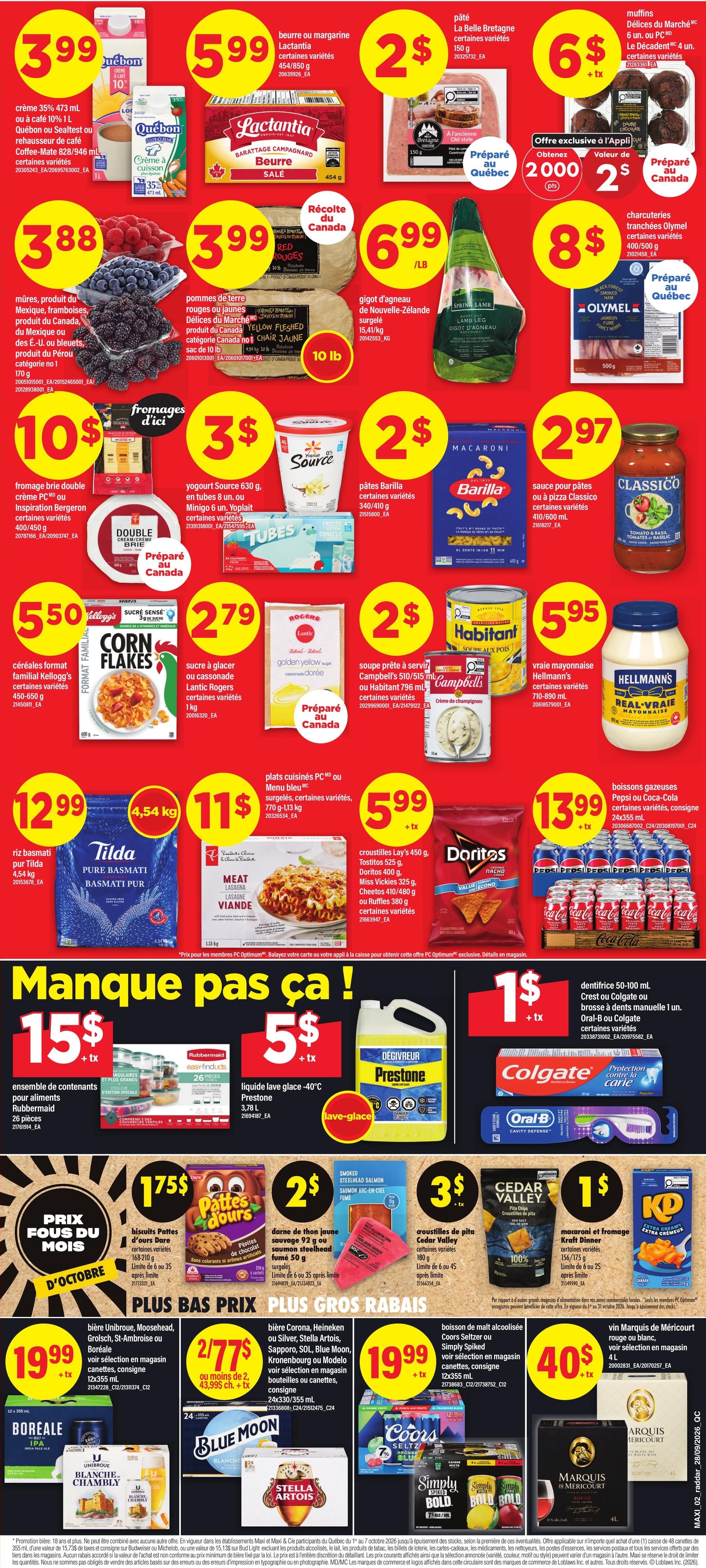 Circulaire Maxi — page 2, du 1 au 7 octobre 2026