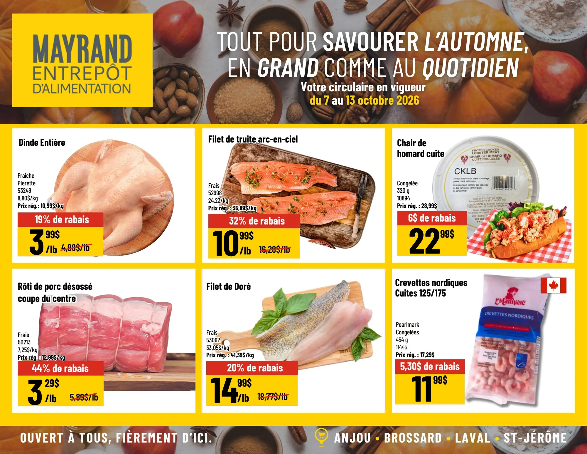 Circulaire Mayrand Entrepôt d'Alimentation — page 3, du 7 au 13 octobre 2026