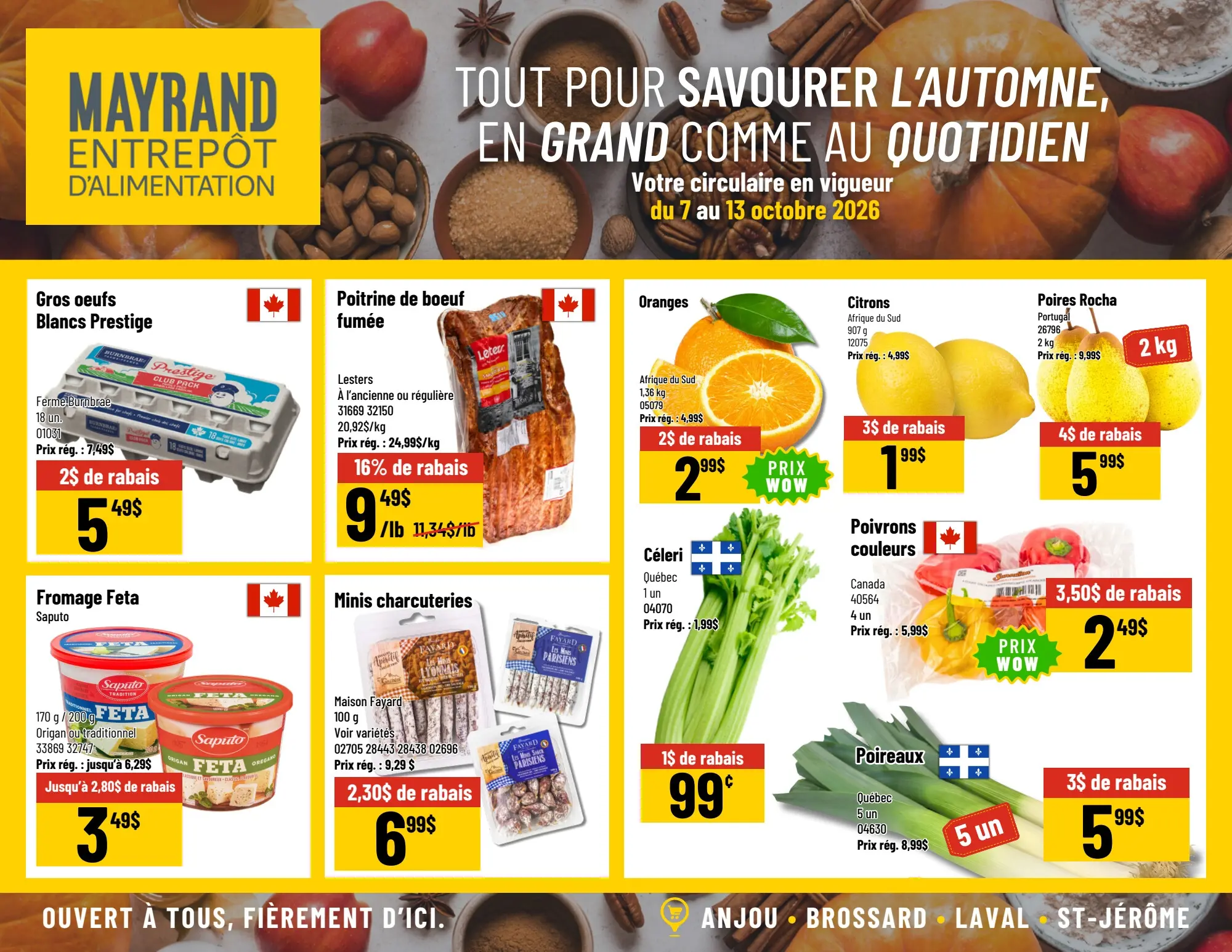Circulaire Mayrand Entrepôt d'Alimentation — page 4, du 7 au 13 octobre 2026
