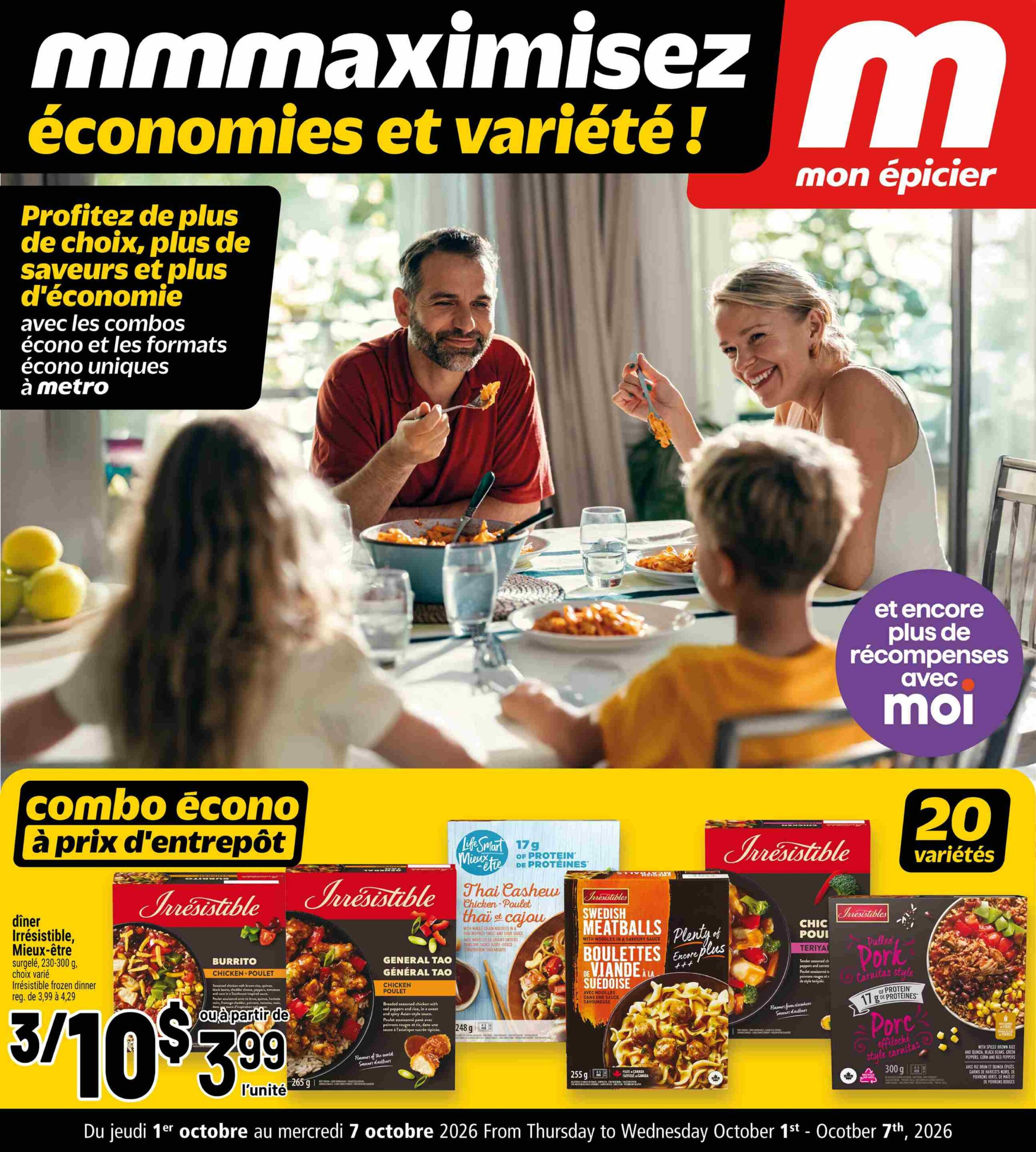 Circulaire Metro Maximisez — page 1, du 1 au 7 octobre 2026