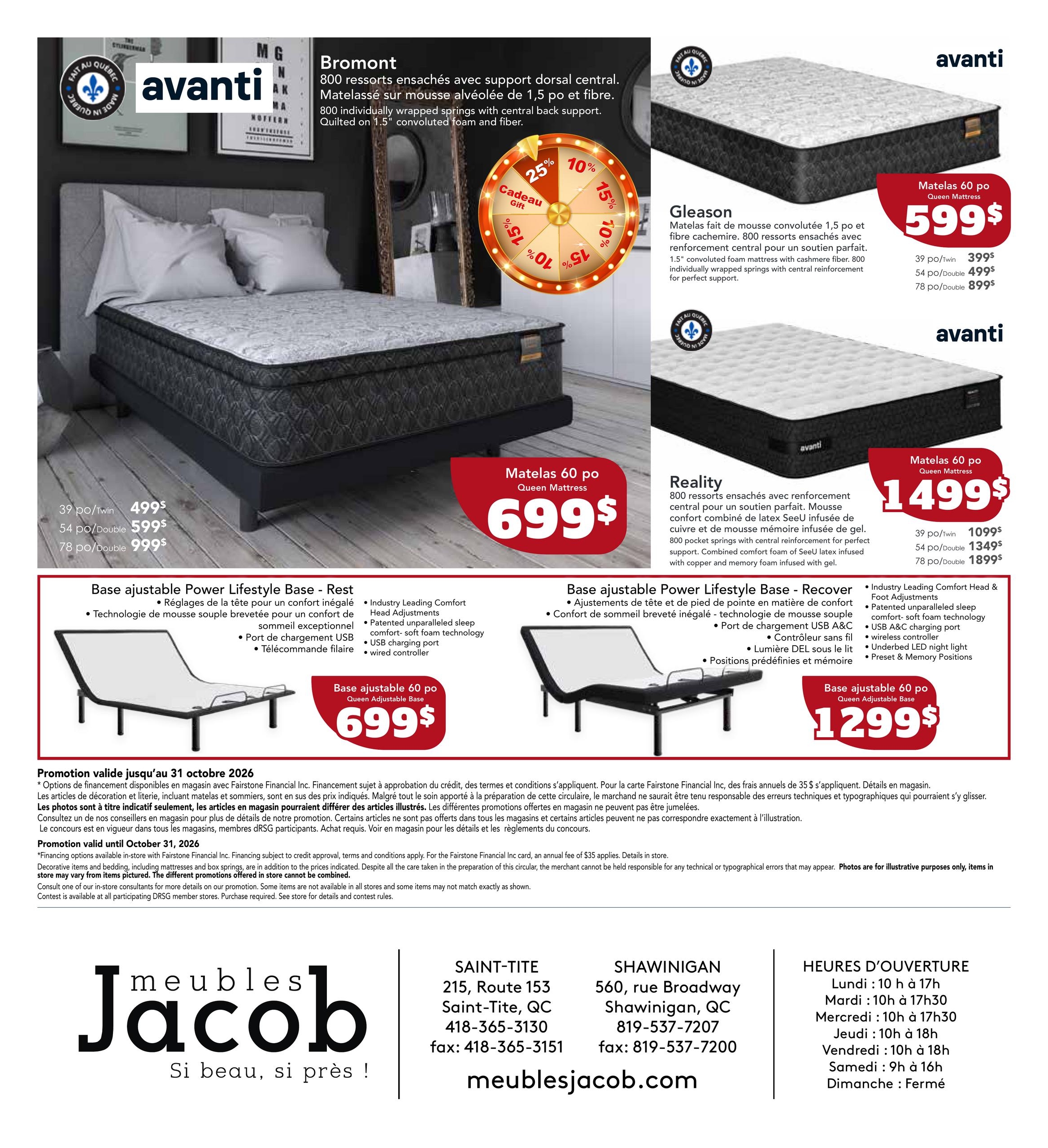 Circulaire Meubles Jacob — page 8, du 1 au 31 octobre 2026