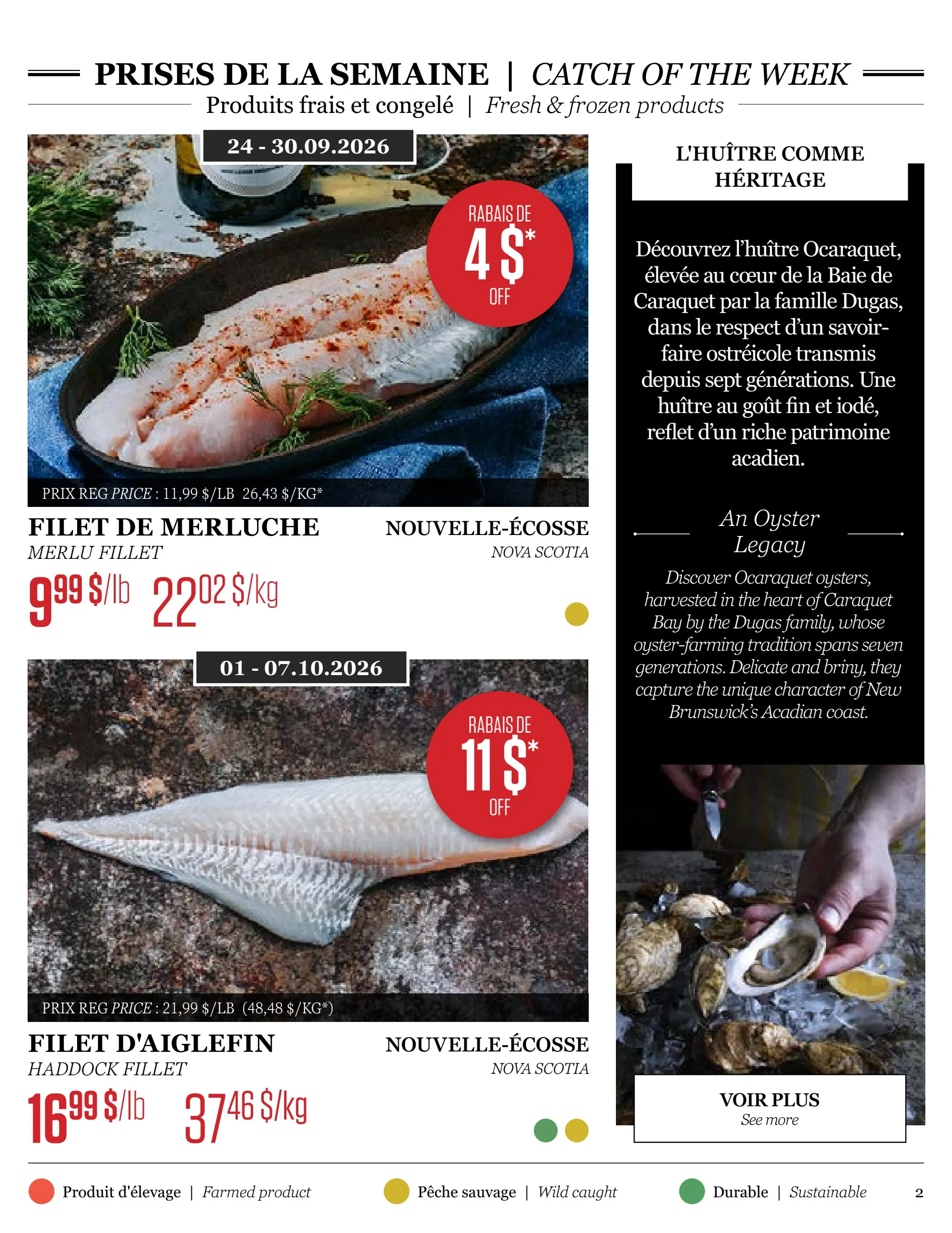 Circulaire Odessa Poissonnier — page 2, du 24 septembre au 7 octobre 2026