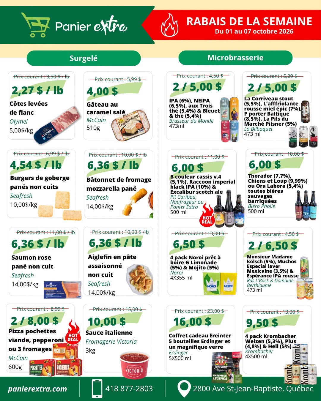 Circulaire Panier Extra — page 2, du 1 au 7 octobre 2026