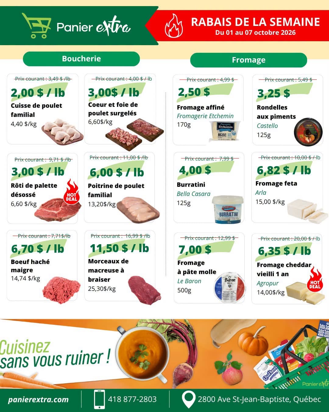 Circulaire Panier Extra — page 3, du 1 au 7 octobre 2026