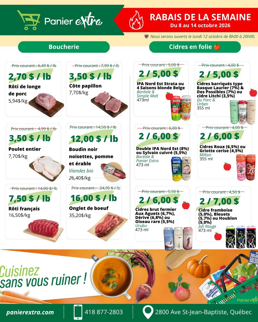 Circulaire Panier Extra — page 3, du 8 au 14 octobre 2026