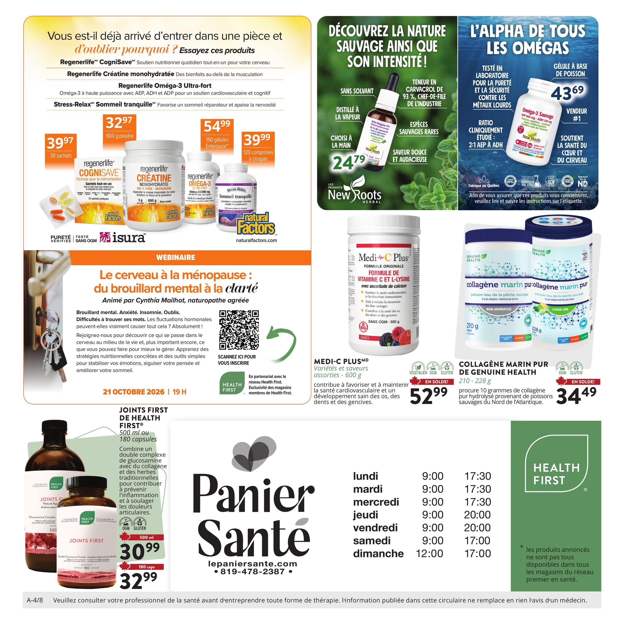 Circulaire Panier Santé — page 8, du 2 au 17 octobre 2026