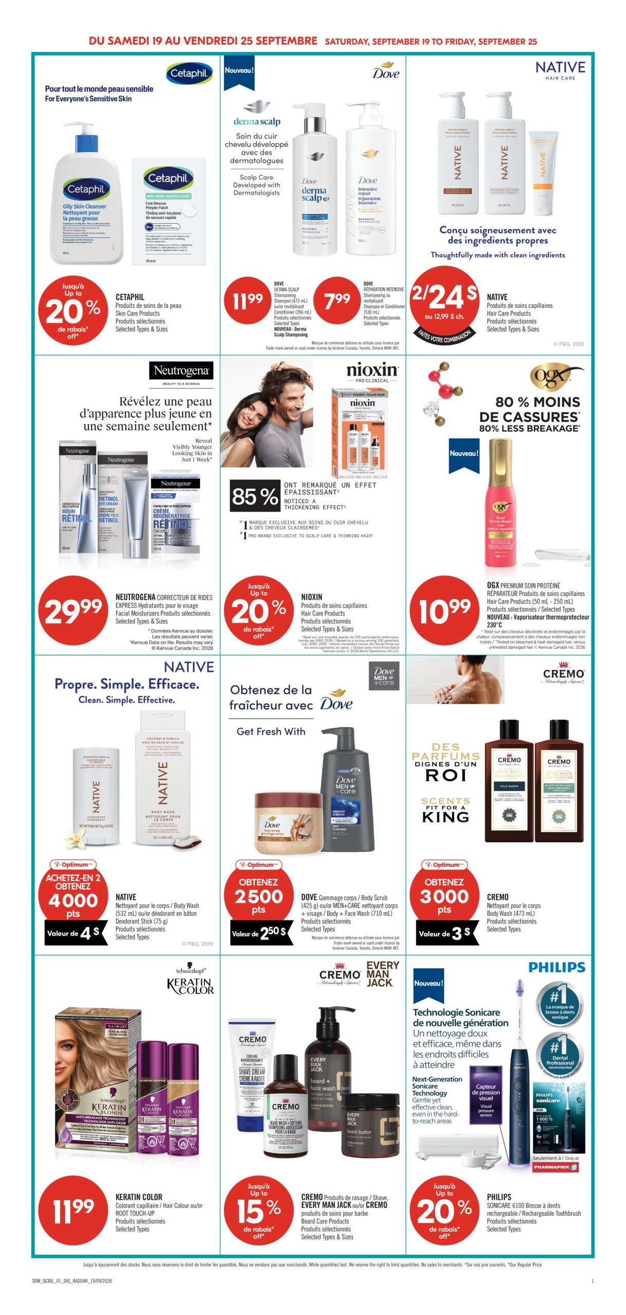 Circulaire Pharmaprix — page 13, du 19 au 24 septembre 2026