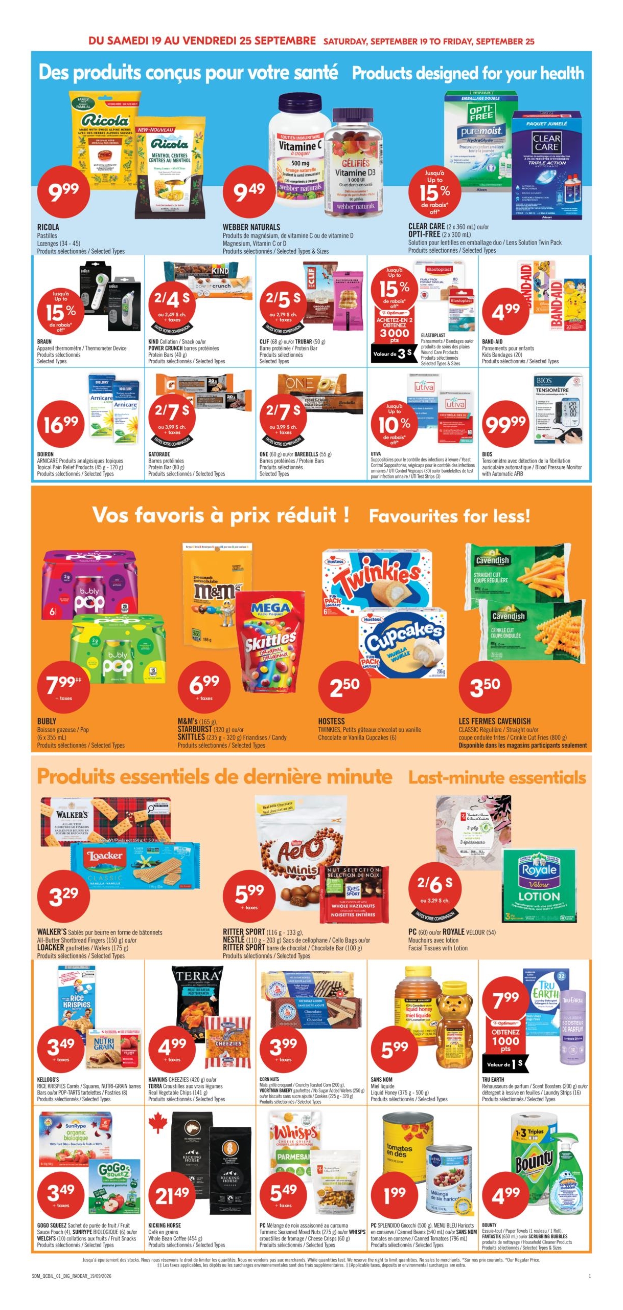 Circulaire Pharmaprix — page 15, du 19 au 24 septembre 2026