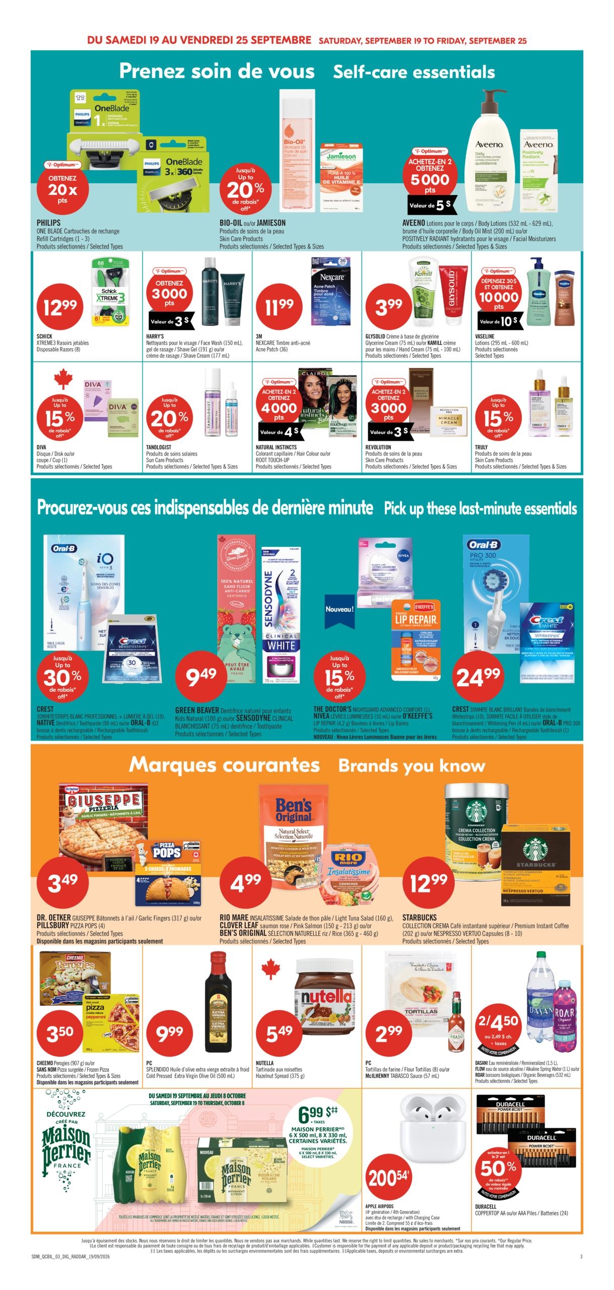 Circulaire Pharmaprix — page 17, du 19 au 24 septembre 2026