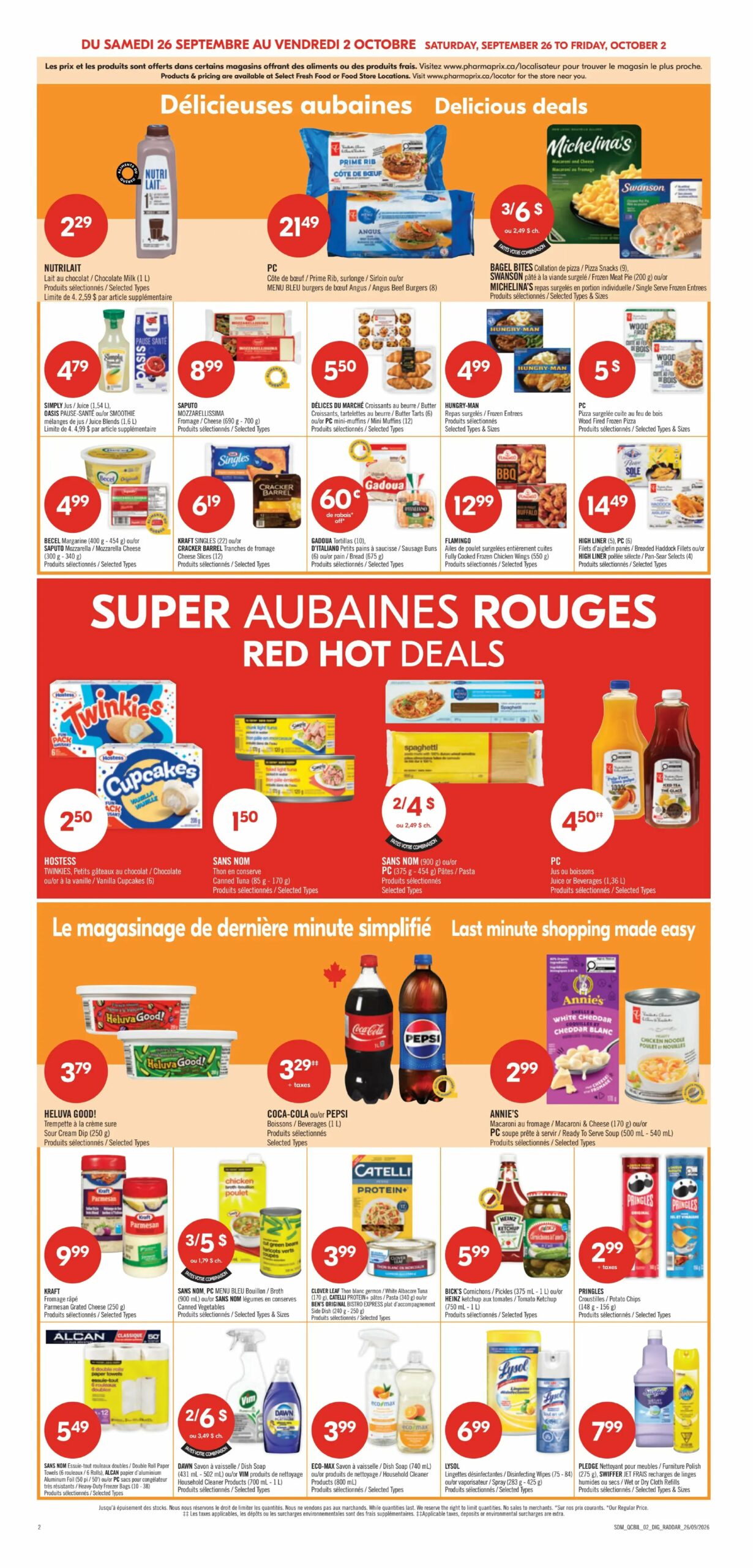 Circulaire Pharmaprix — page 10, du 26 septembre au 2 octobre 2026