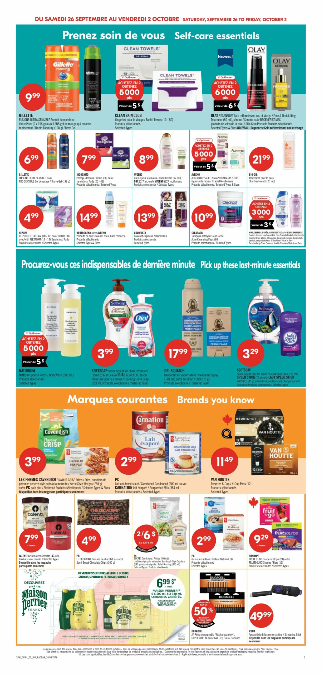 Circulaire Pharmaprix — page 22, du 26 septembre au 2 octobre 2026