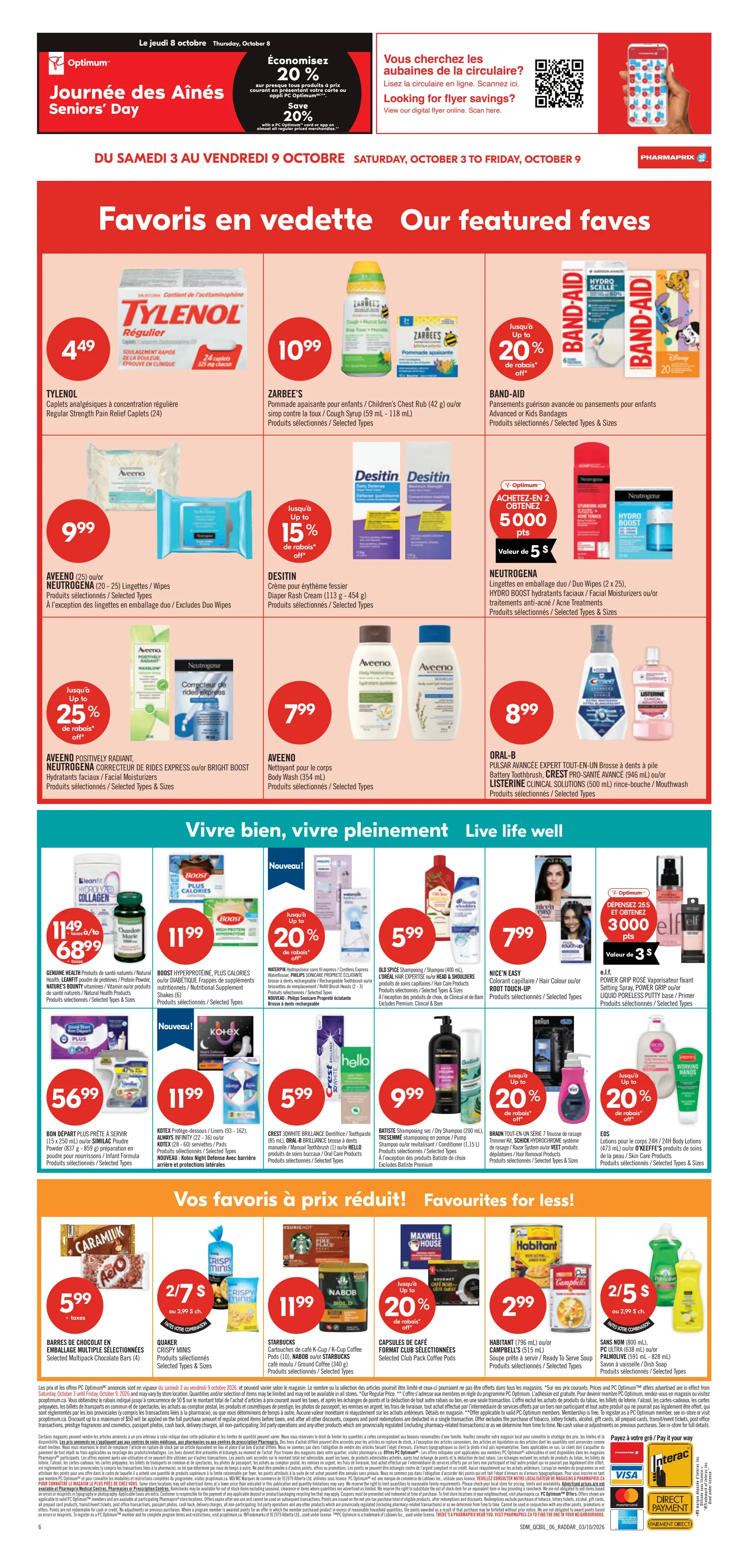 Circulaire Pharmaprix — page 4, du 3 au 9 octobre 2026