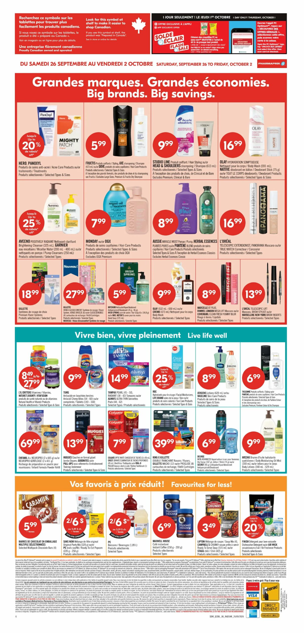 Circulaire Pharmaprix — page 4, du 4 au 9 octobre 2026