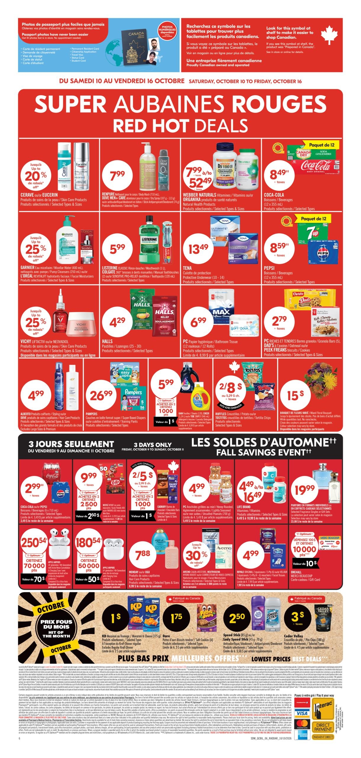 Circulaire Pharmaprix — page 3, du 10 au 16 octobre 2026