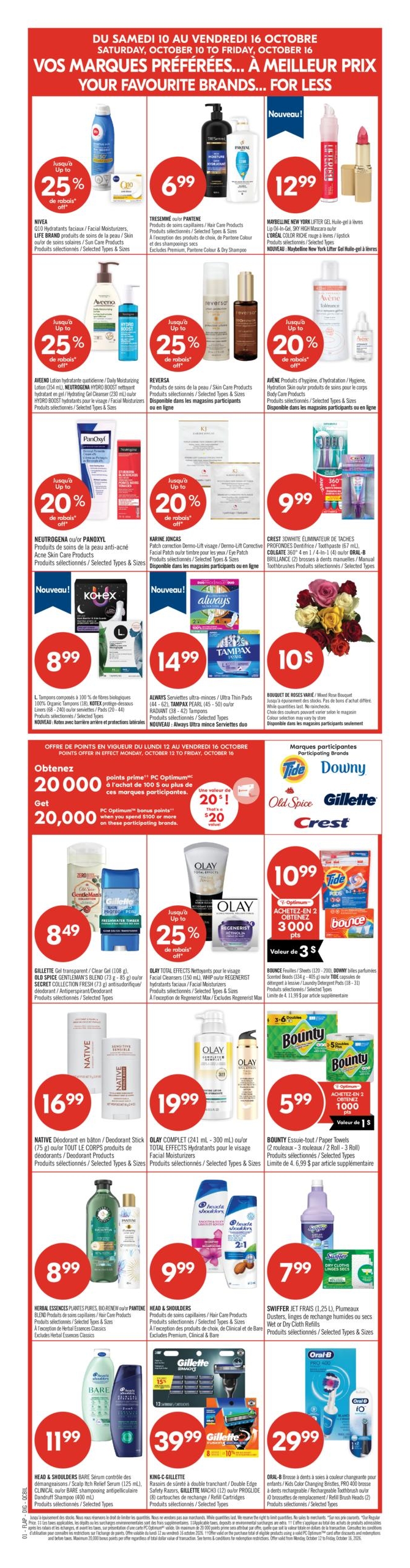 Circulaire Pharmaprix — page 4, du 10 au 16 octobre 2026