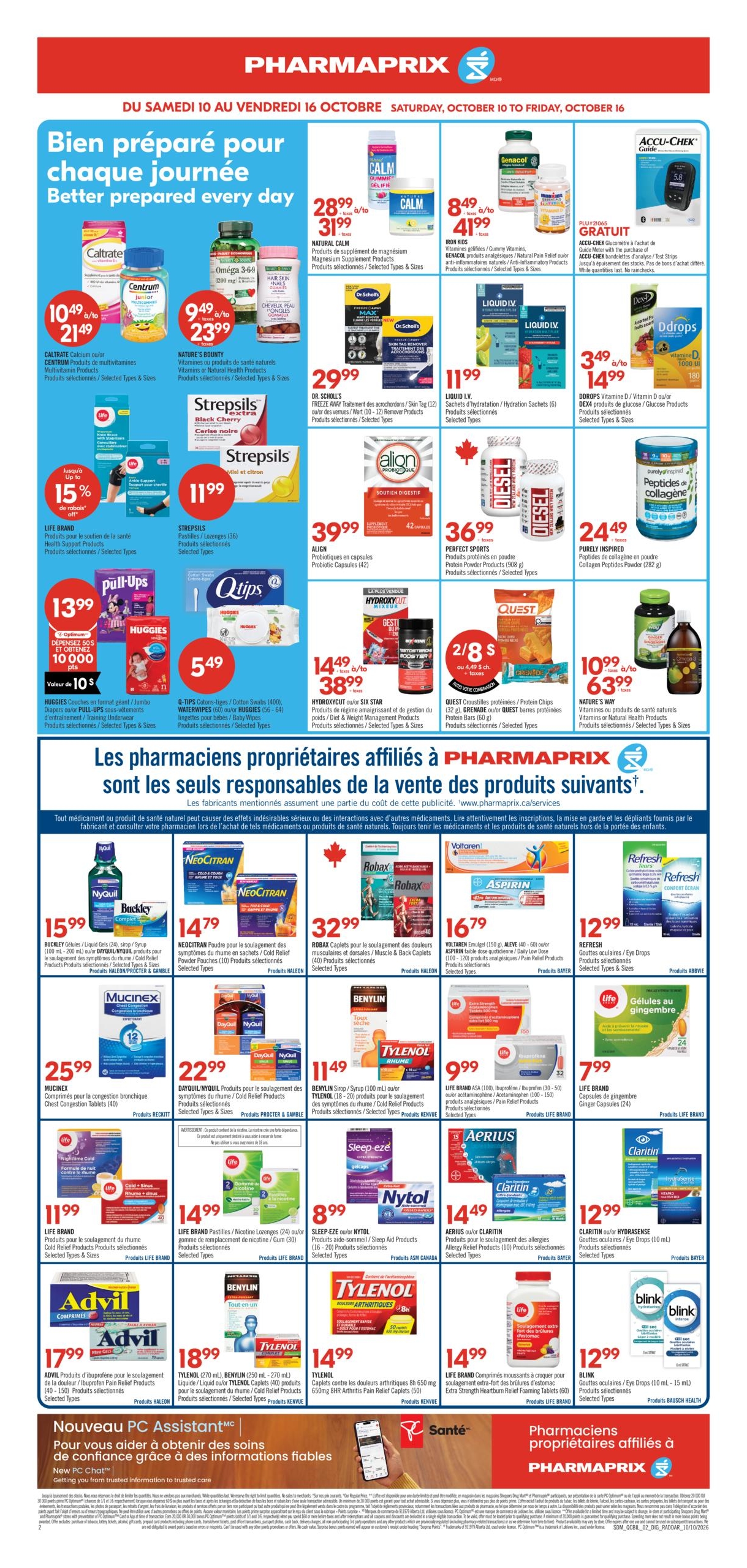 Circulaire Pharmaprix — page 6, du 10 au 16 octobre 2026
