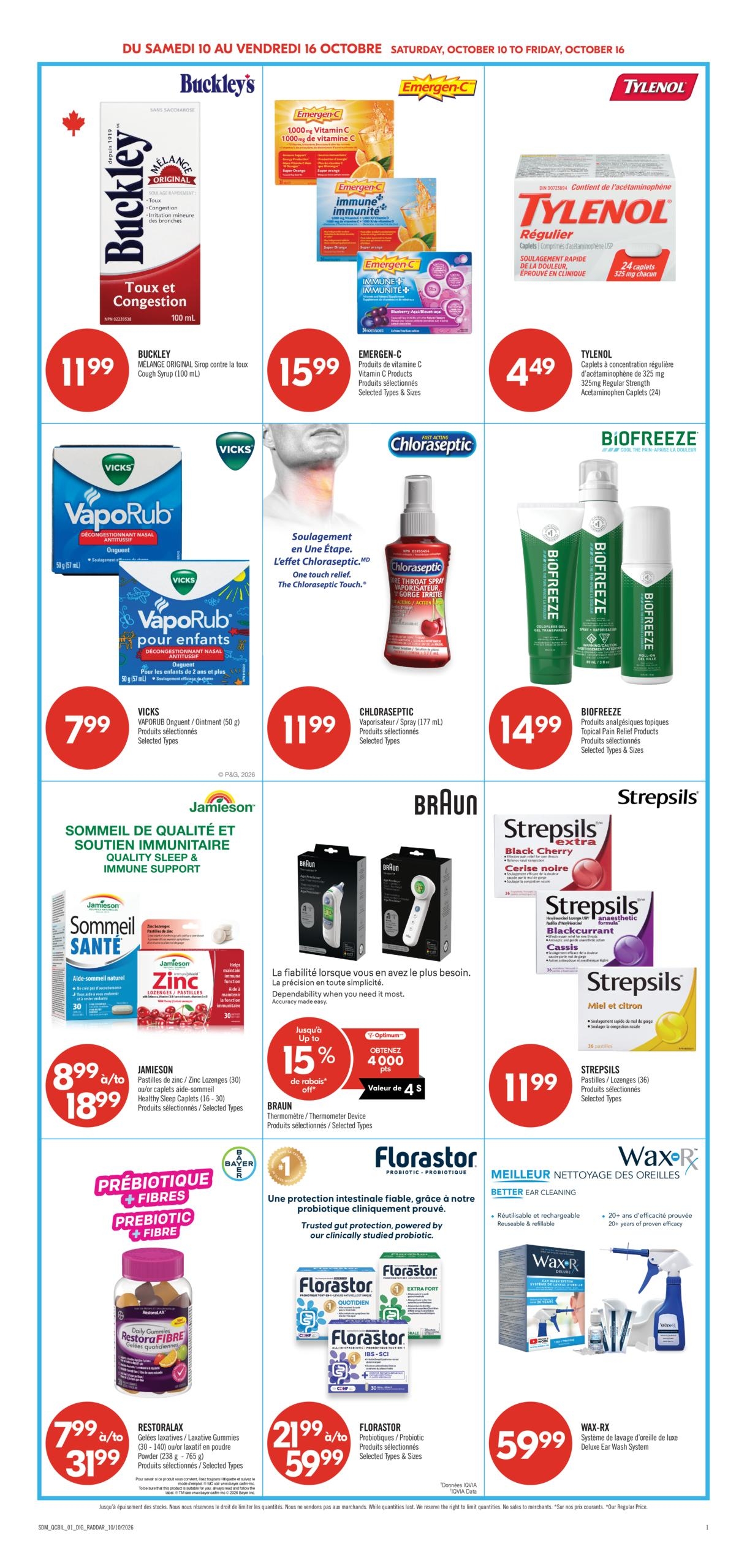 Circulaire Pharmaprix — page 16, du 10 au 16 octobre 2026