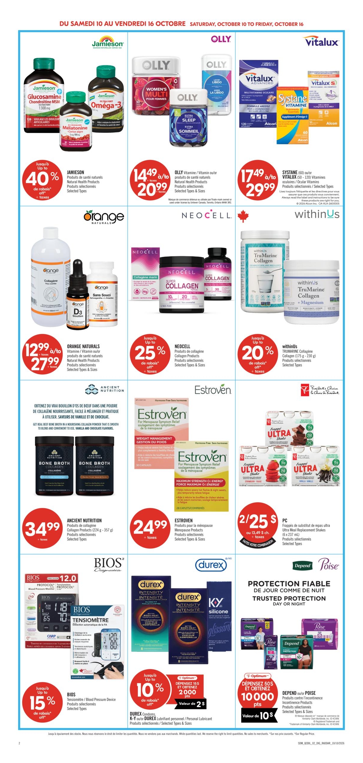 Circulaire Pharmaprix — page 17, du 10 au 16 octobre 2026