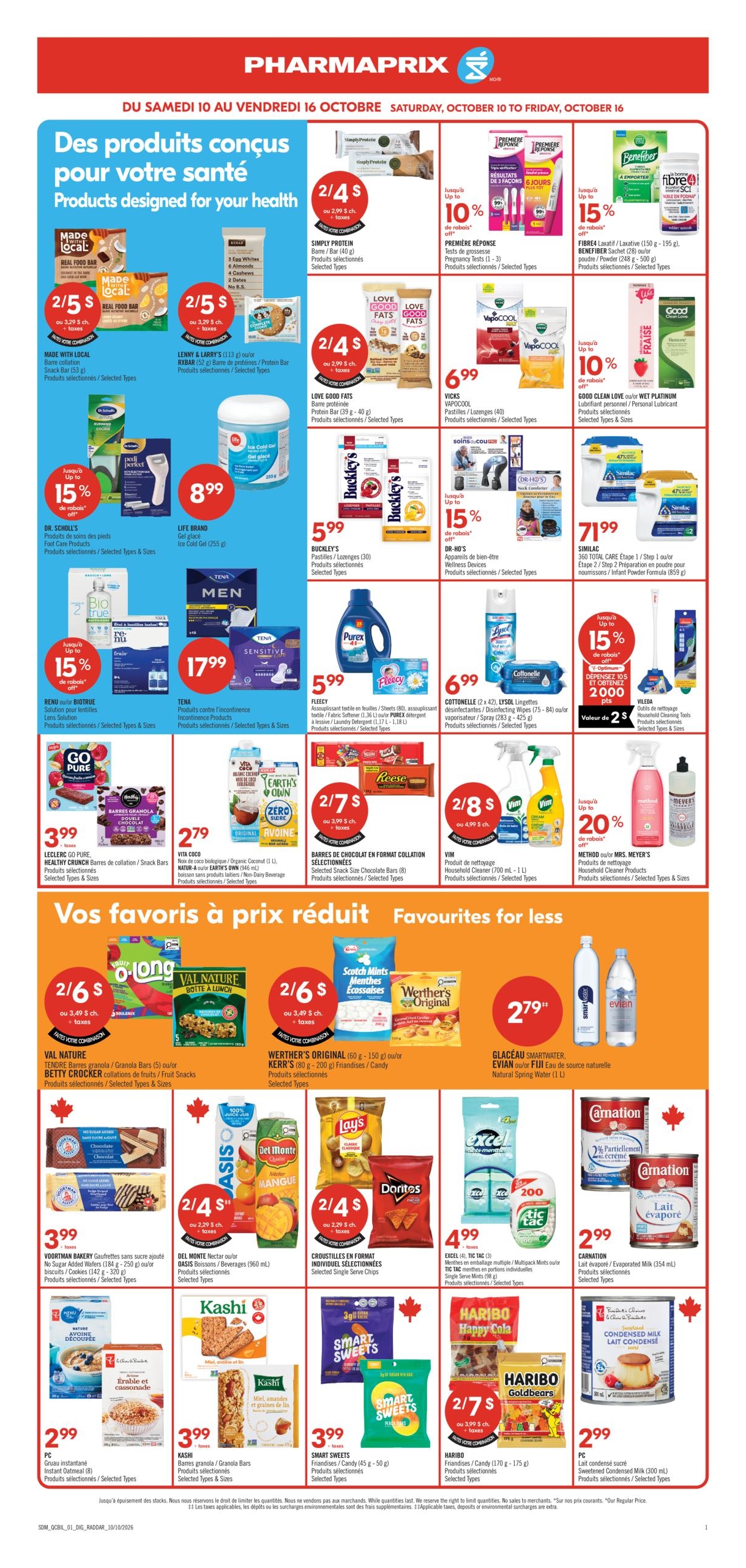 Circulaire Pharmaprix — page 20, du 10 au 16 octobre 2026