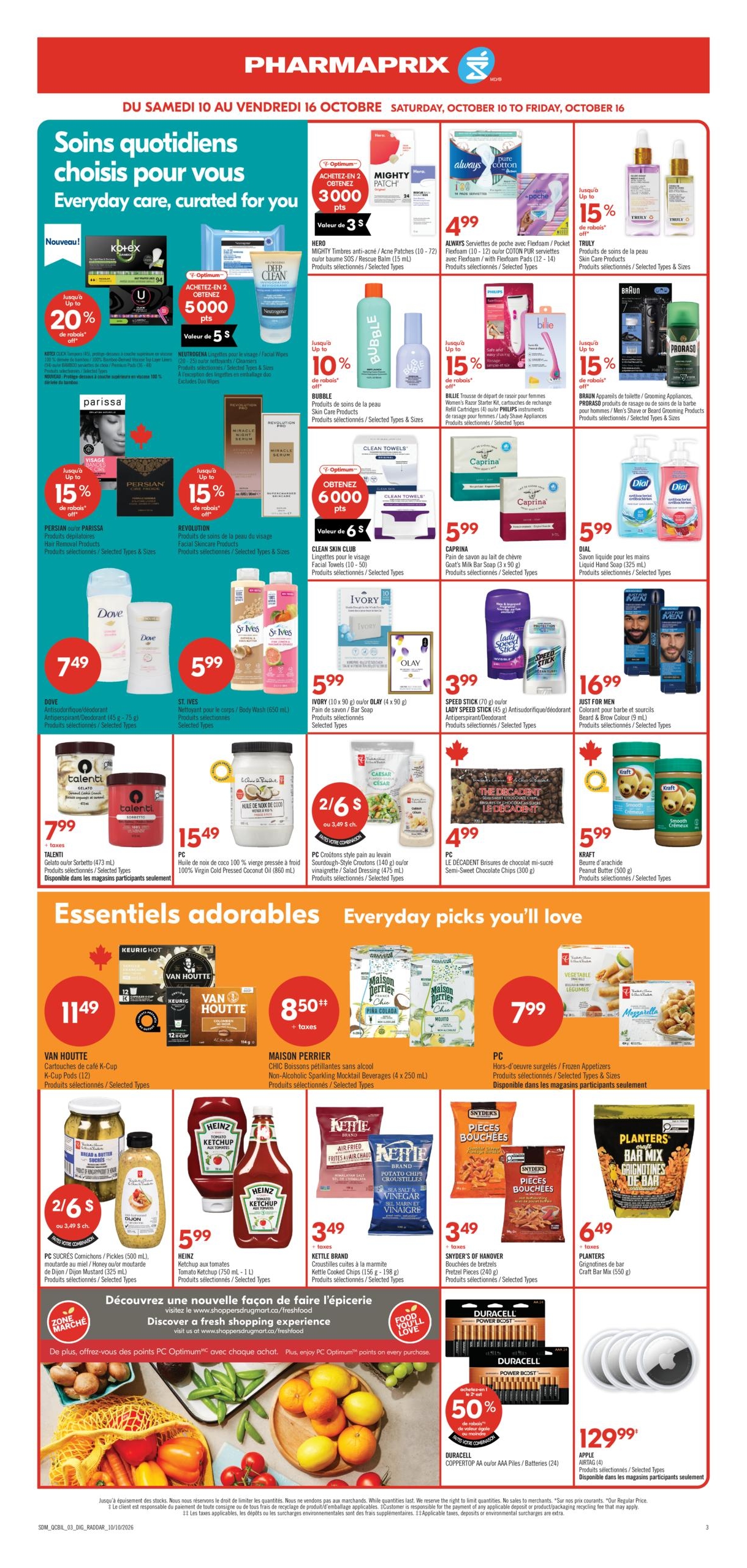 Circulaire Pharmaprix — page 22, du 10 au 16 octobre 2026