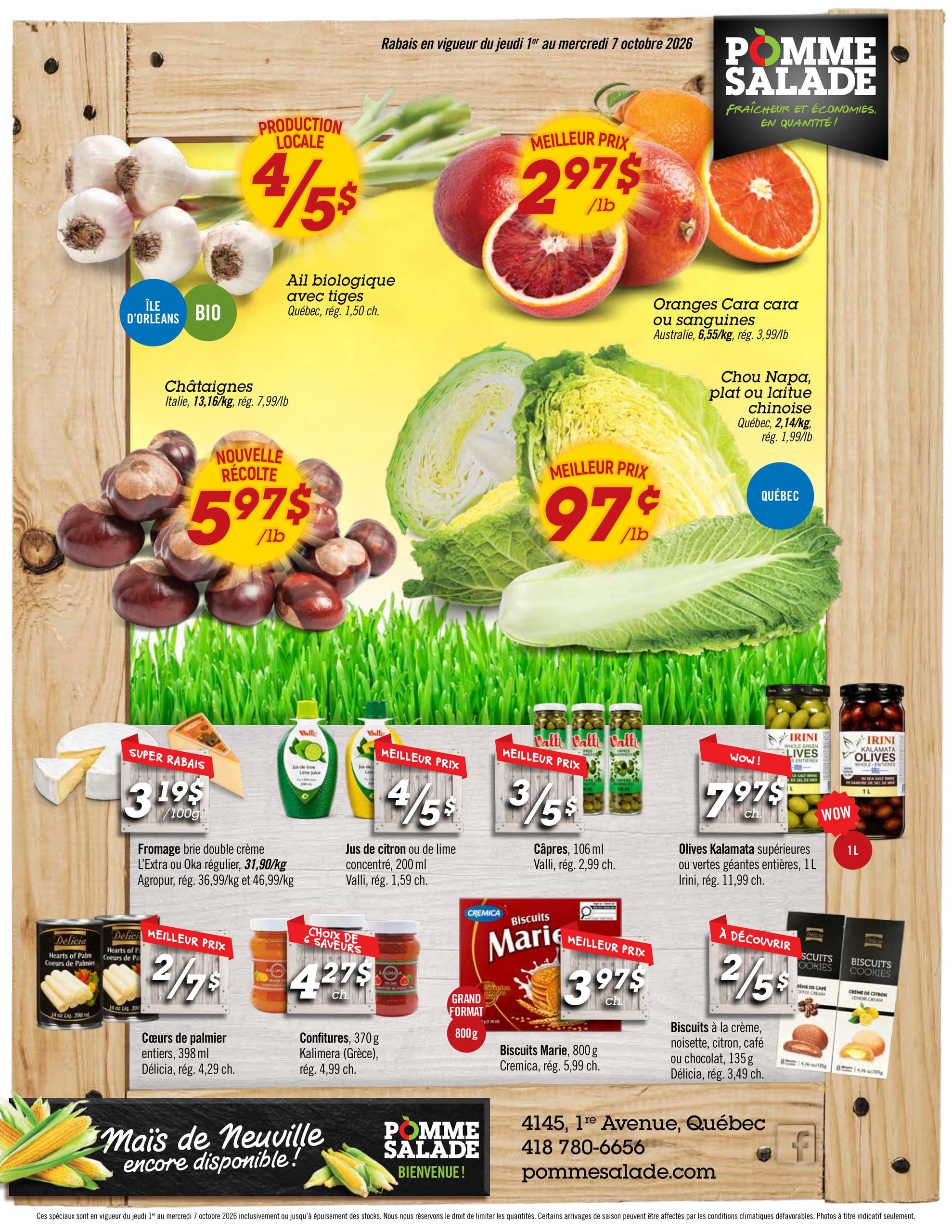 Circulaire Pomme Salade — page 2, du 1 au 7 octobre 2026