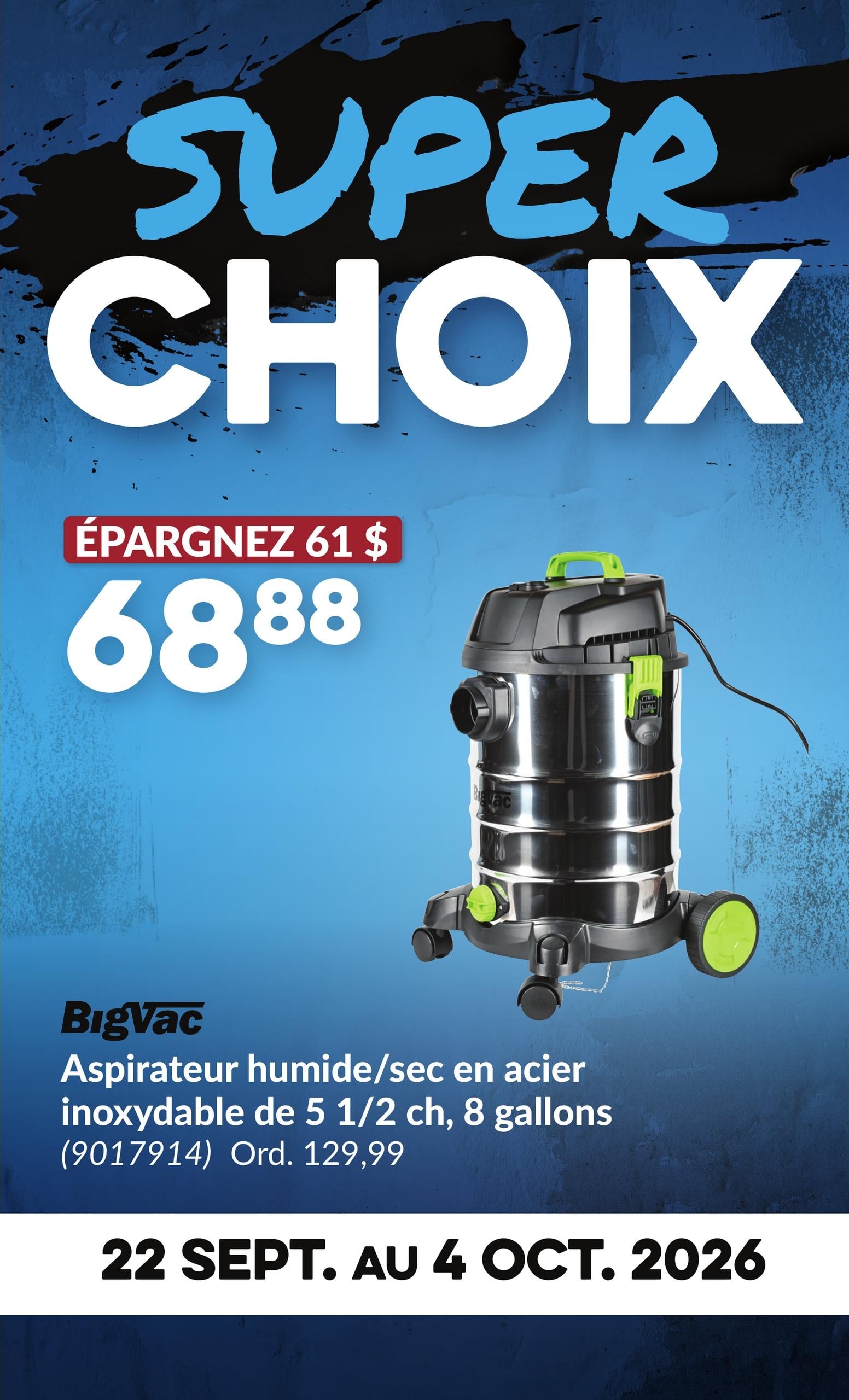 Circulaire Princess Auto — page 6, du 22 septembre au 4 octobre 2026