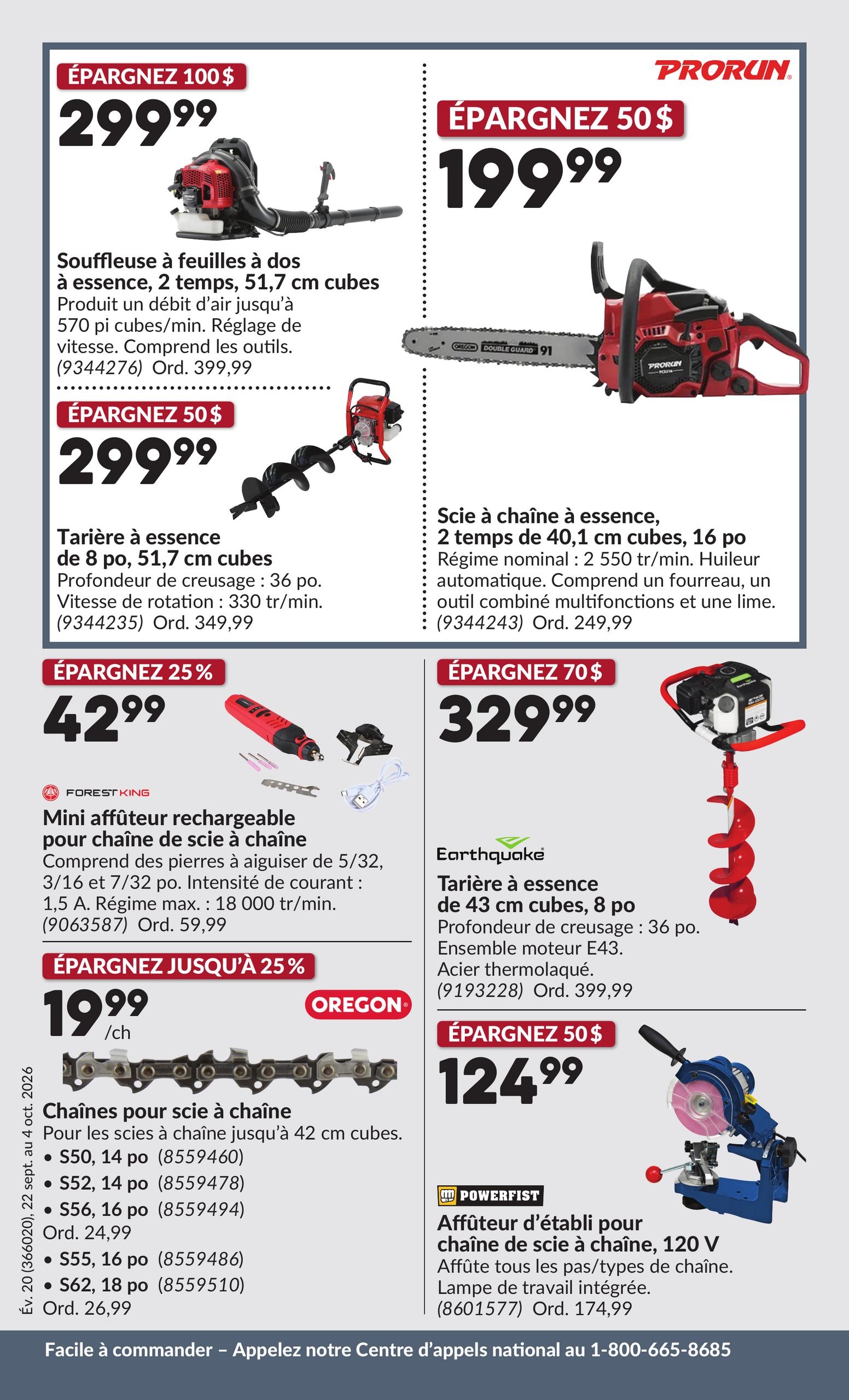 Circulaire Princess Auto — page 8, du 22 septembre au 4 octobre 2026