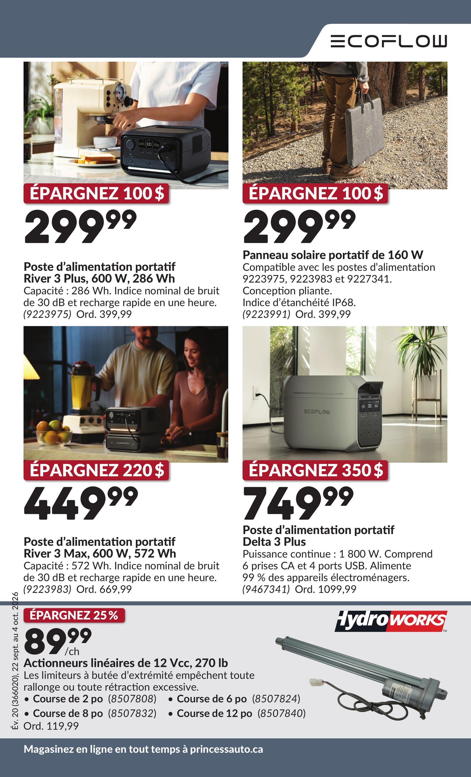 Circulaire Princess Auto — page 10, du 22 septembre au 4 octobre 2026