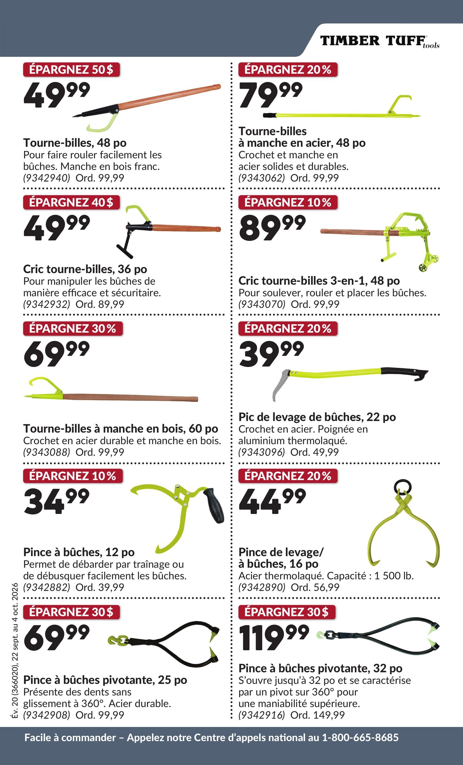 Circulaire Princess Auto — page 12, du 22 septembre au 4 octobre 2026