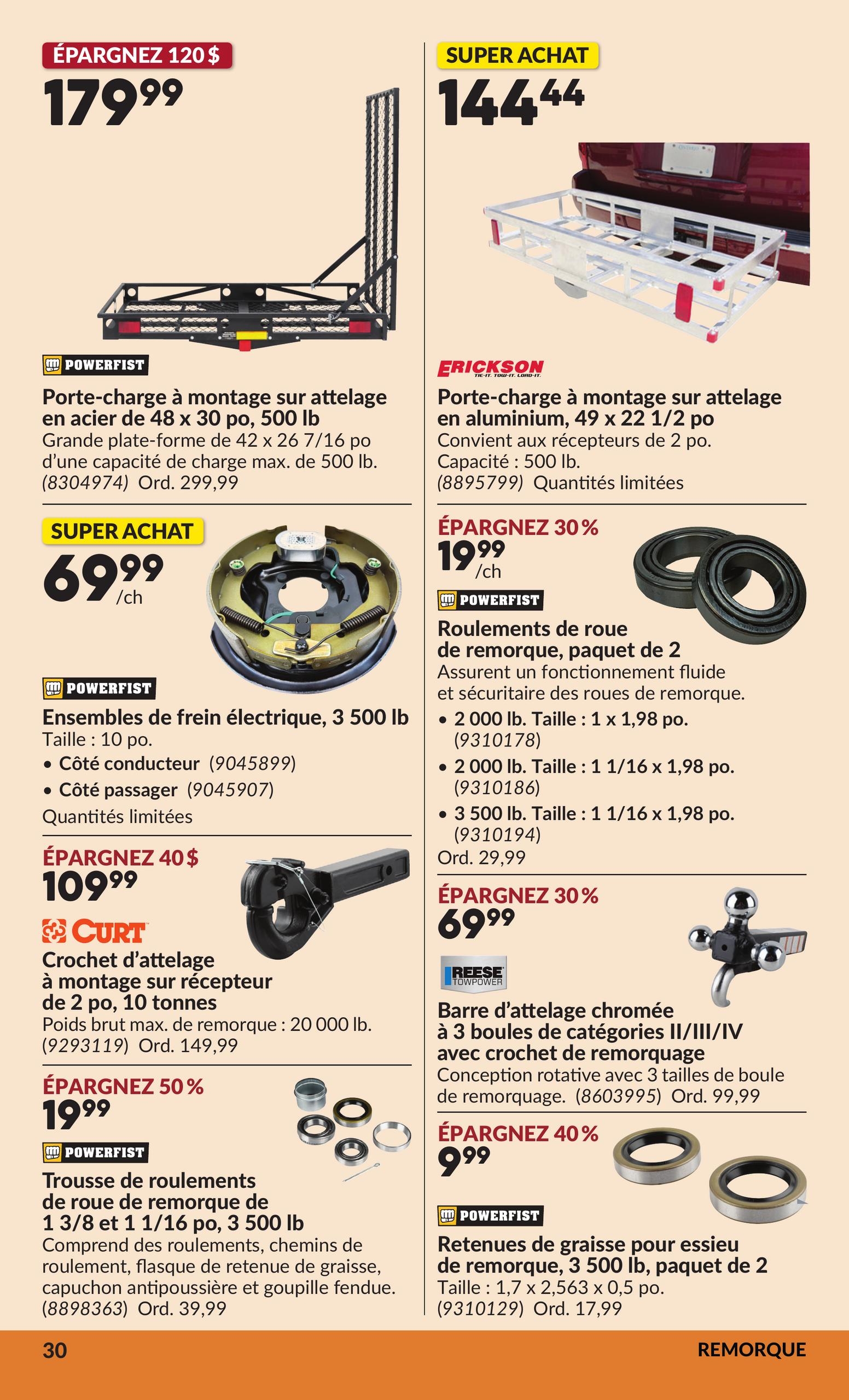 Circulaire Princess Auto — page 35, du 22 septembre au 4 octobre 2026