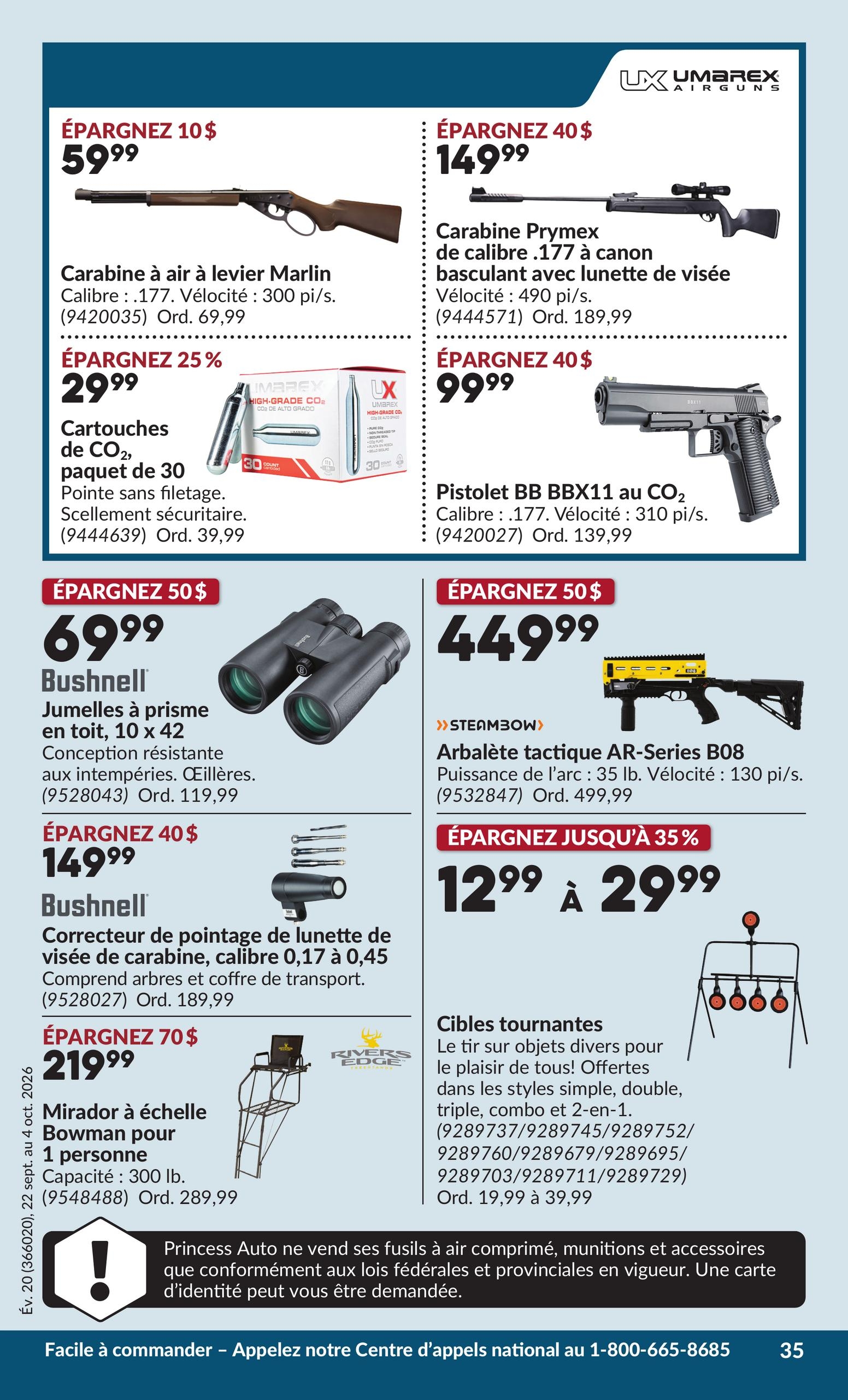 Circulaire Princess Auto — page 40, du 22 septembre au 4 octobre 2026