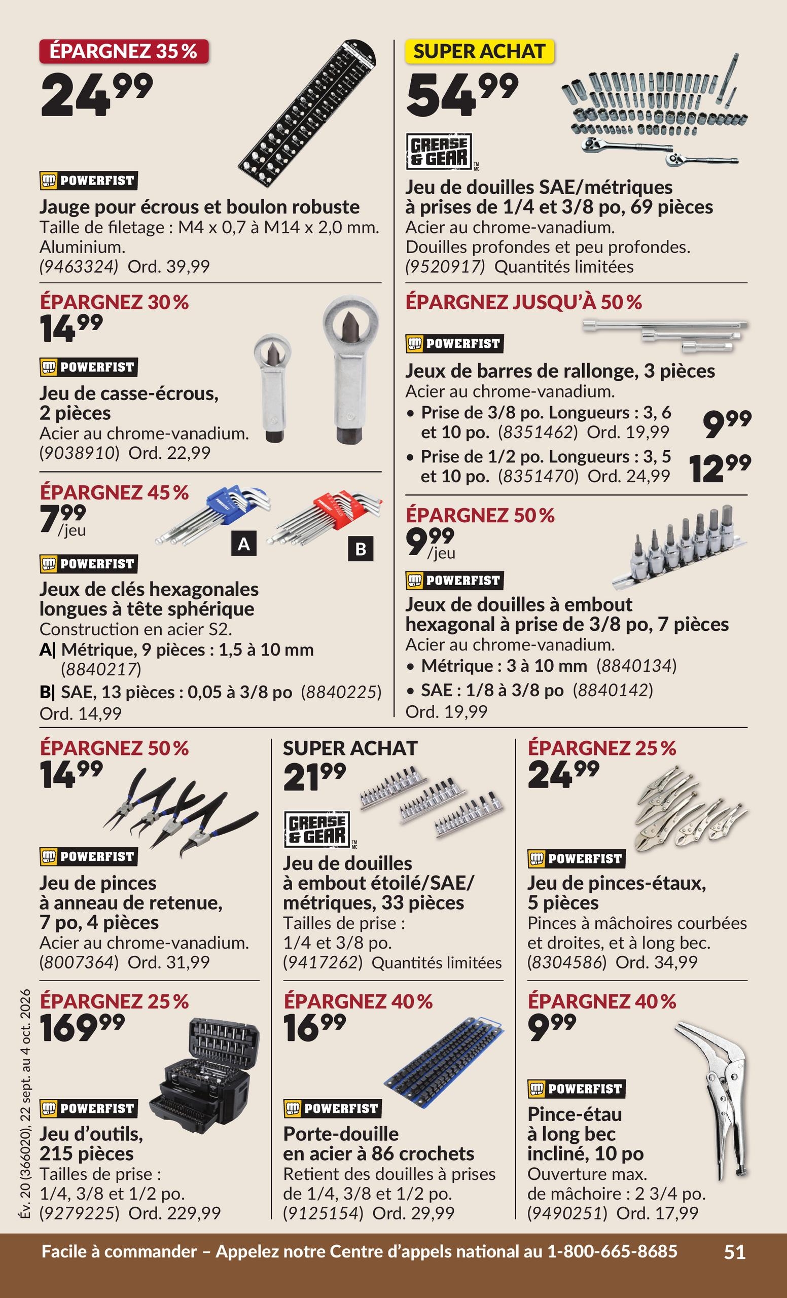 Circulaire Princess Auto — page 56, du 22 septembre au 4 octobre 2026