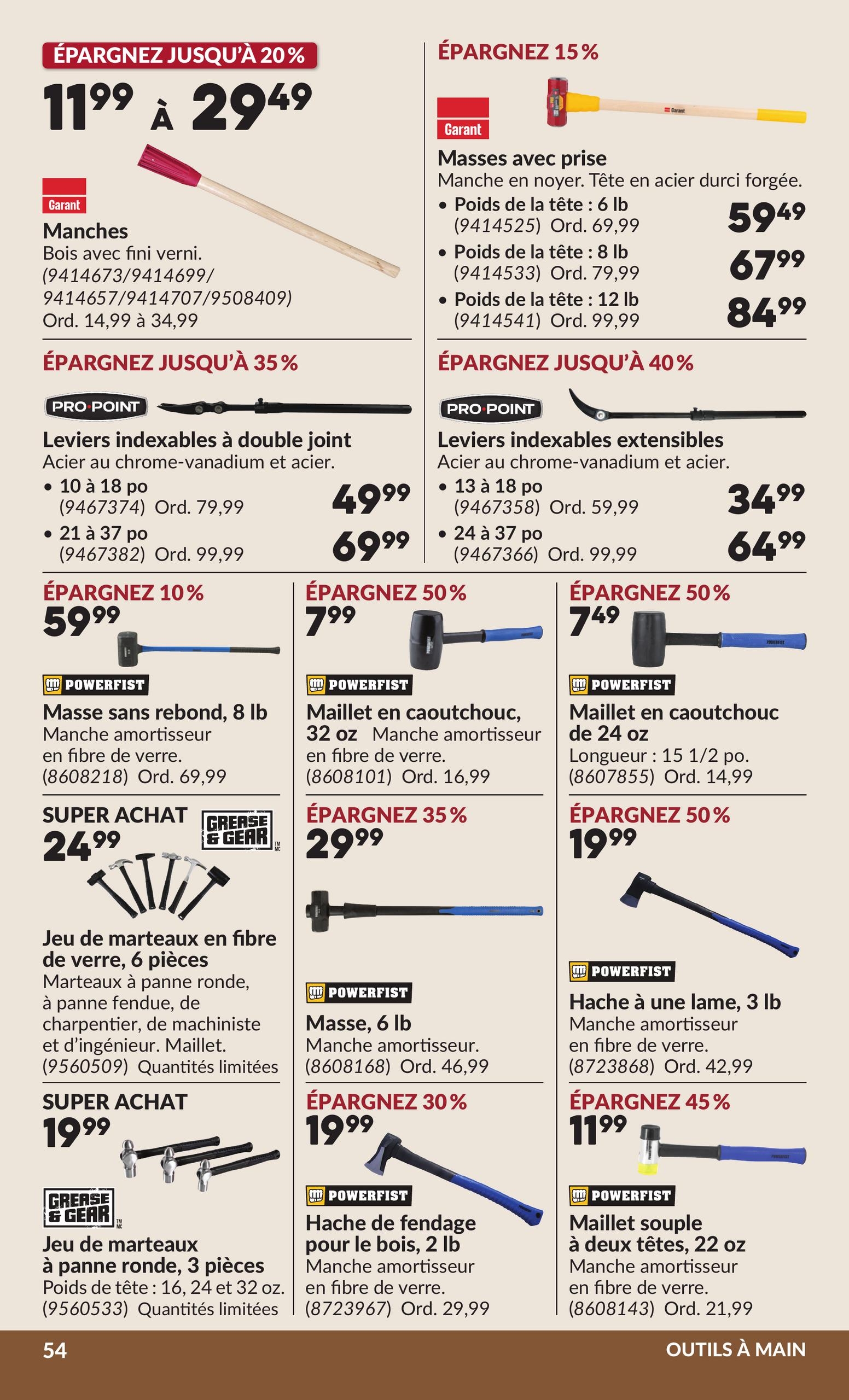 Circulaire Princess Auto — page 59, du 22 septembre au 4 octobre 2026