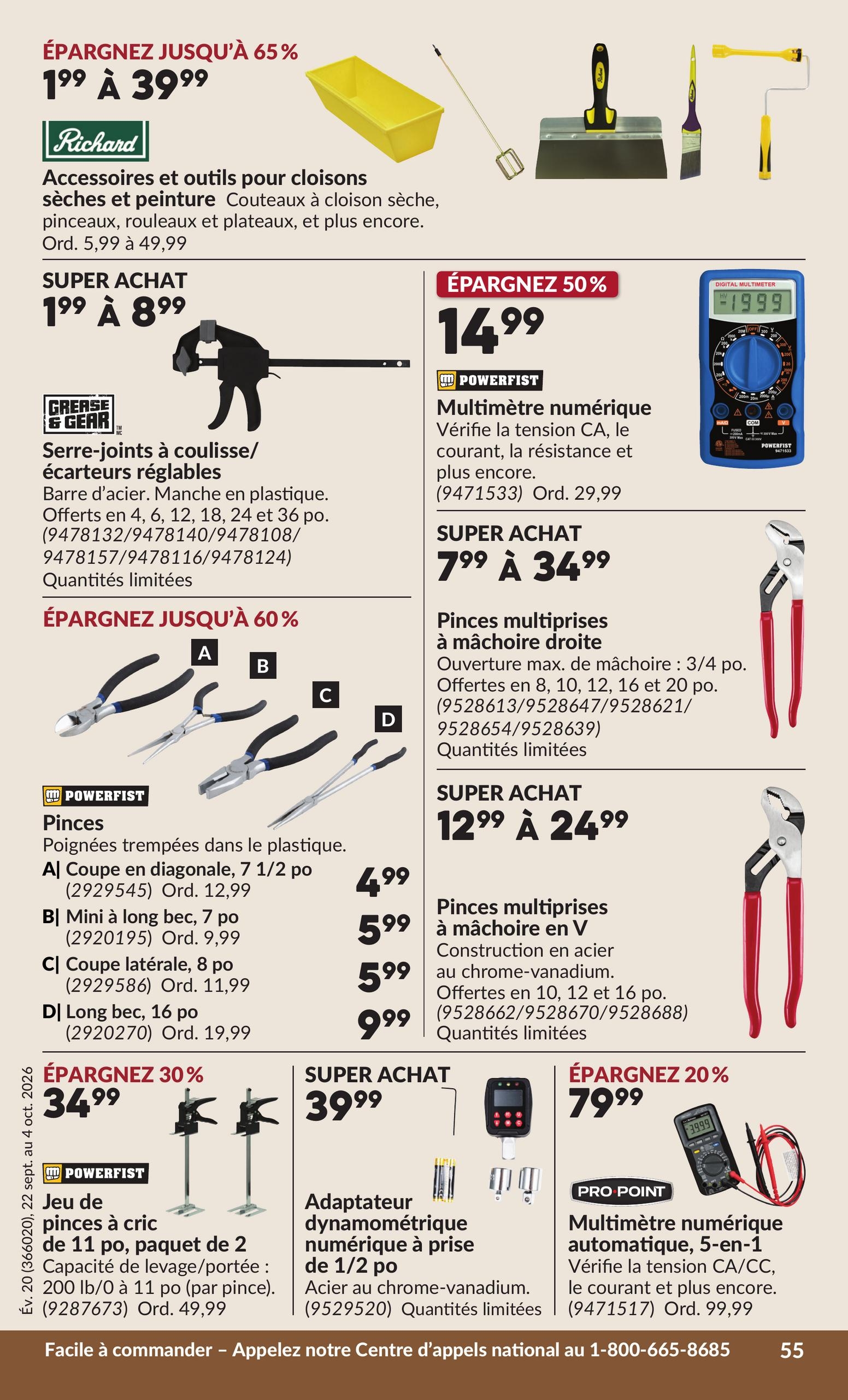 Circulaire Princess Auto — page 60, du 22 septembre au 4 octobre 2026