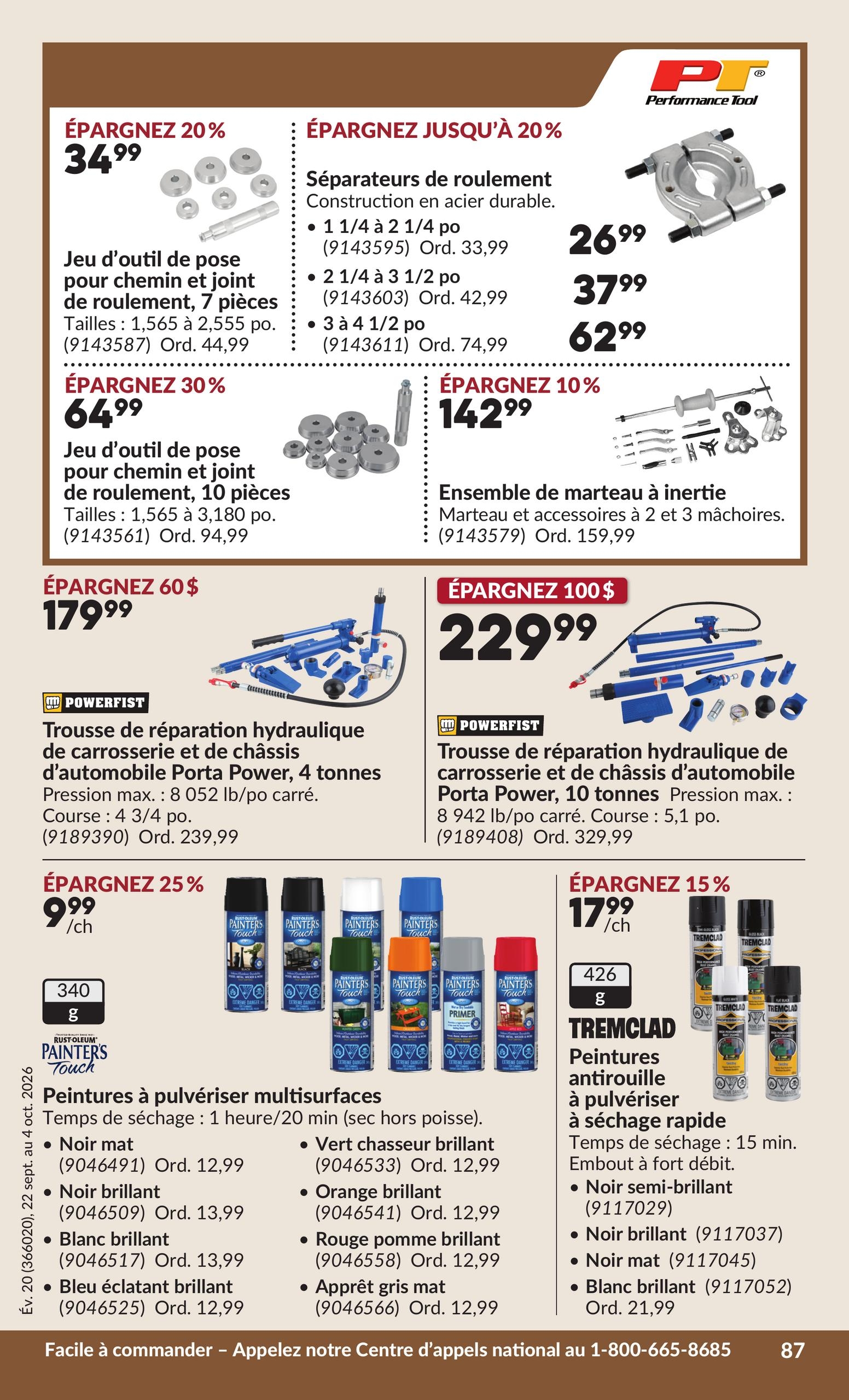 Circulaire Princess Auto — page 92, du 22 septembre au 4 octobre 2026