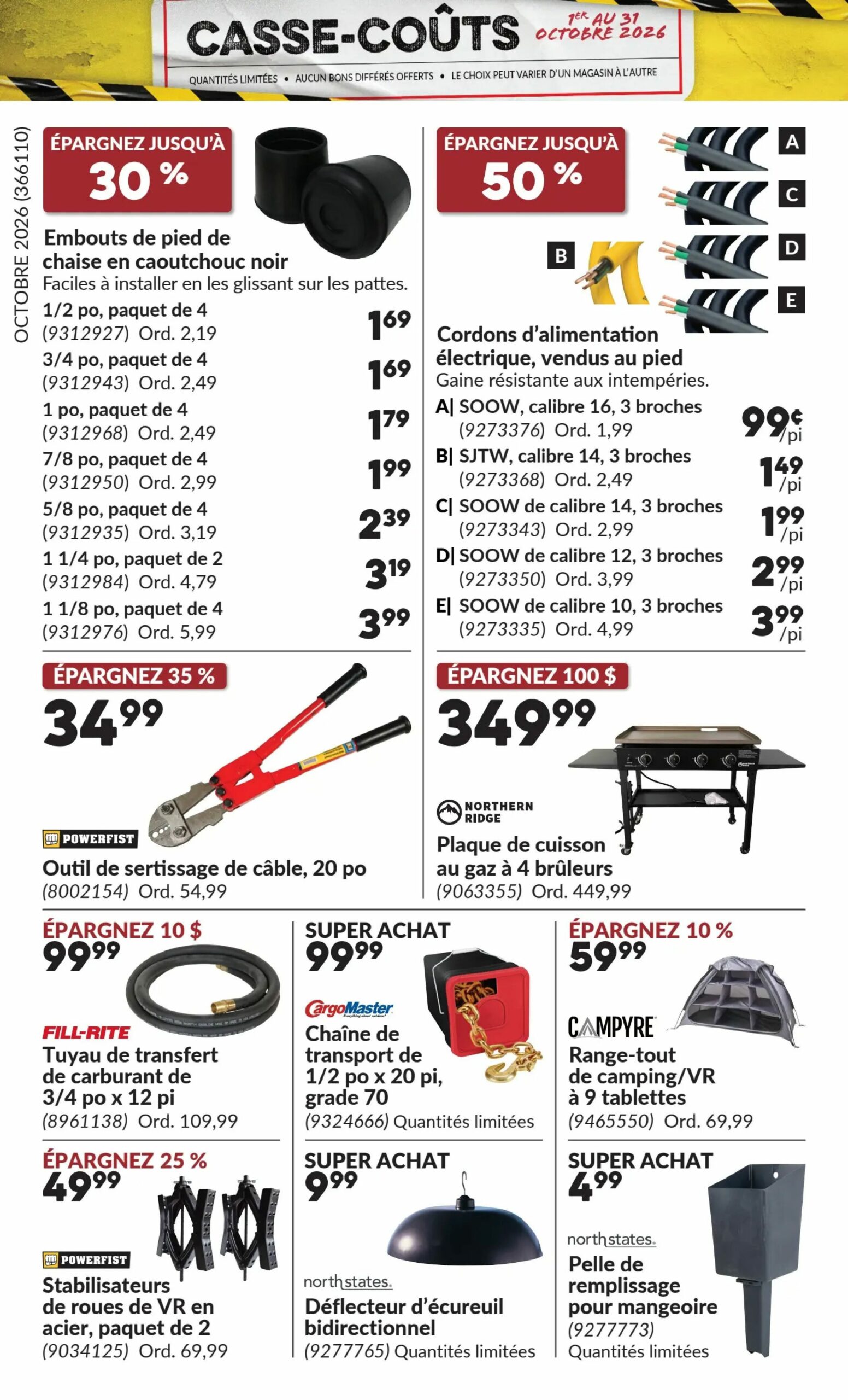 Circulaire Princess Auto — page 10, du 1 au 31 octobre 2026