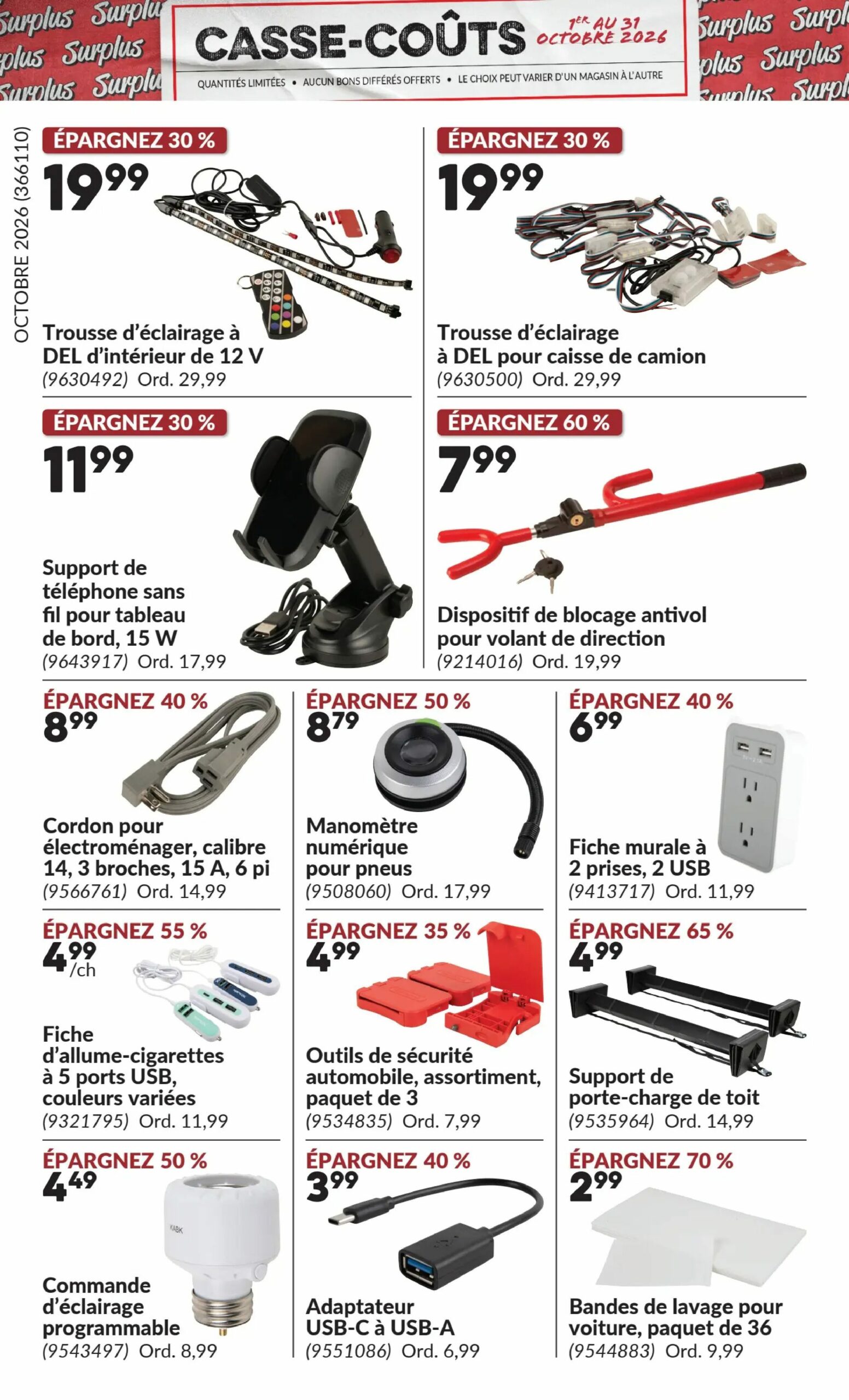 Circulaire Princess Auto — page 20, du 1 au 31 octobre 2026
